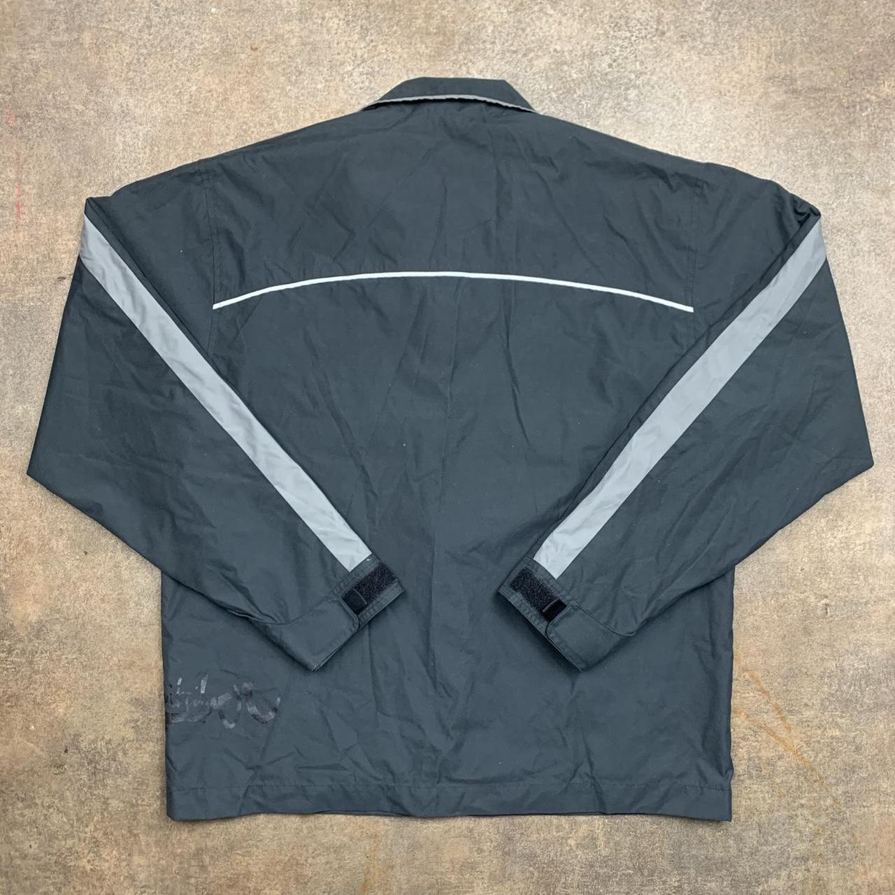 Quiksilver 90s black grey lined zip jacket