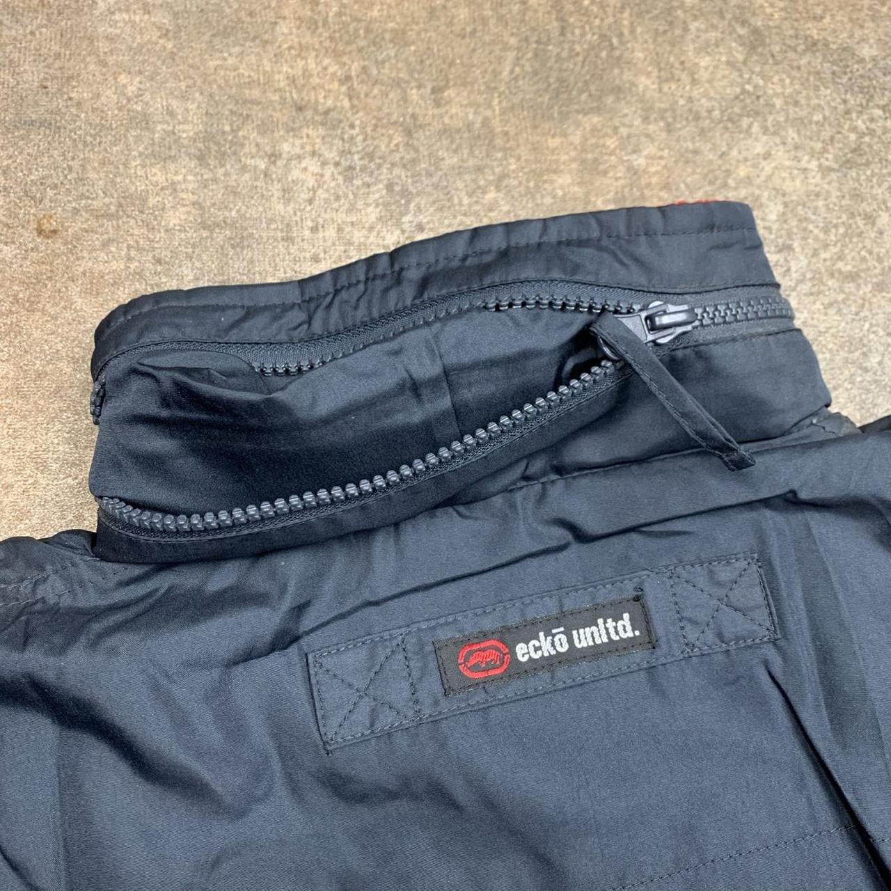 Ecko Unltd. 00s black red graphic lined jacket