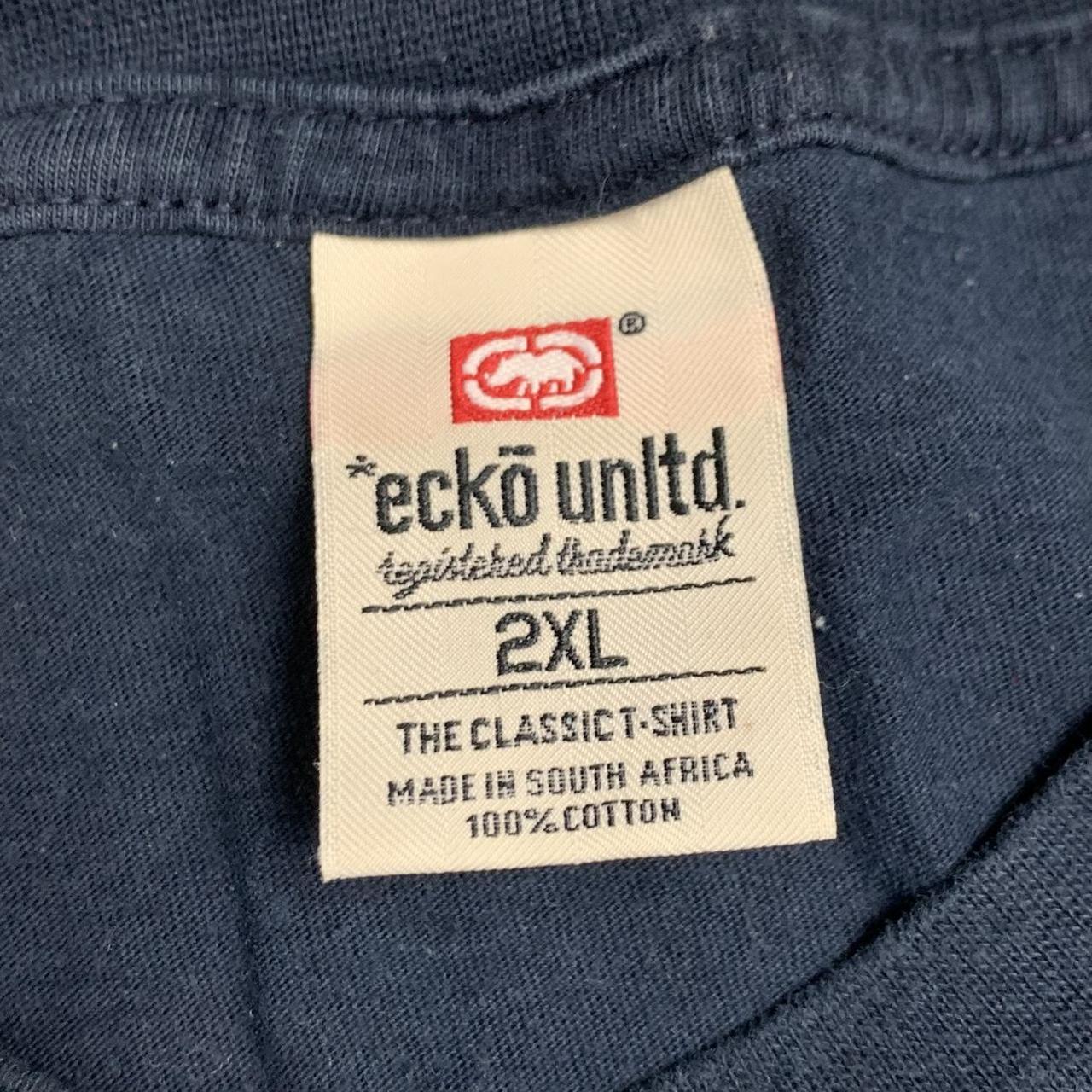 Ecko Unltd. 00s navy grey graphic tee