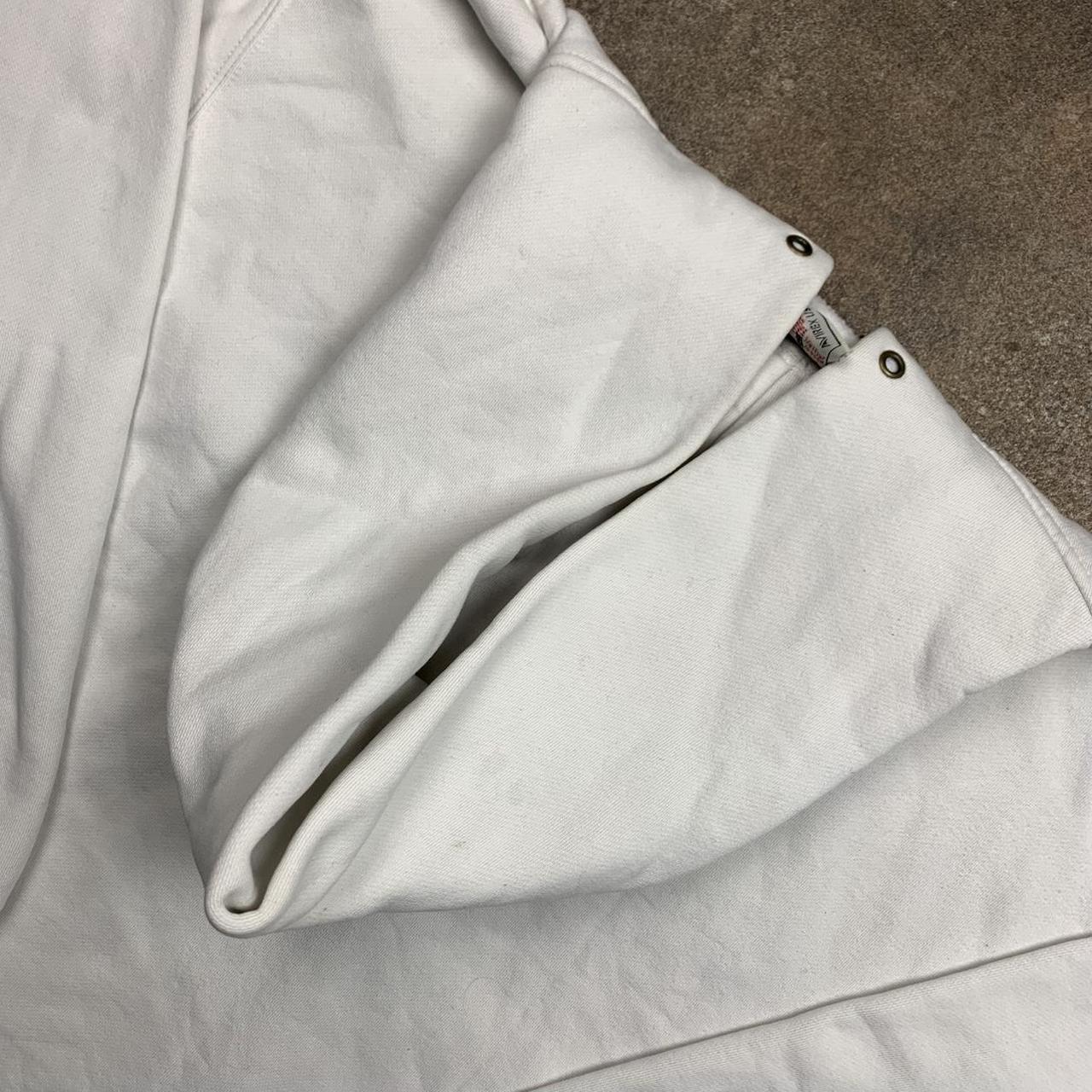 Avirex 00s graphic baggy white zip hoodie