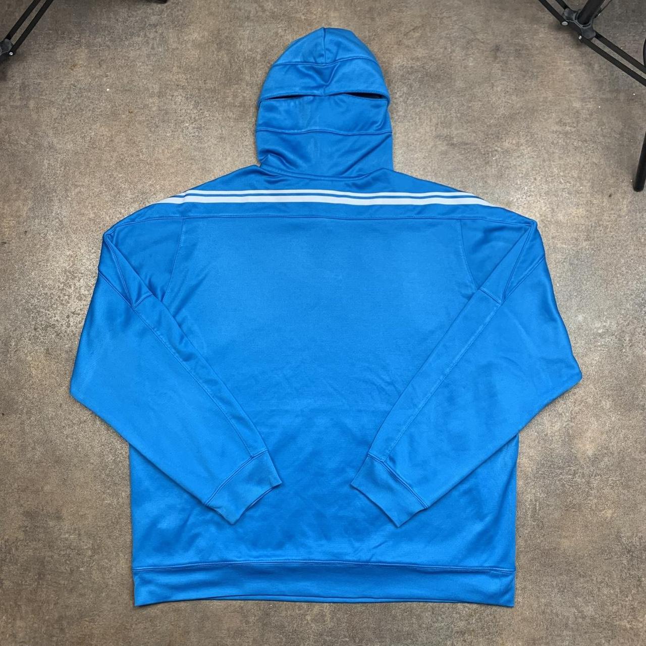 Nike 00s athletic blue graphic boxy hoodie