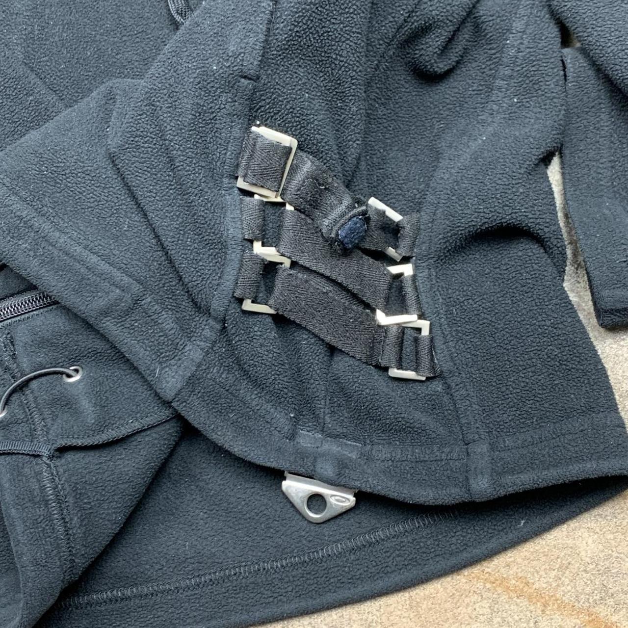 Oakley 00s black utilised fleece hoodie