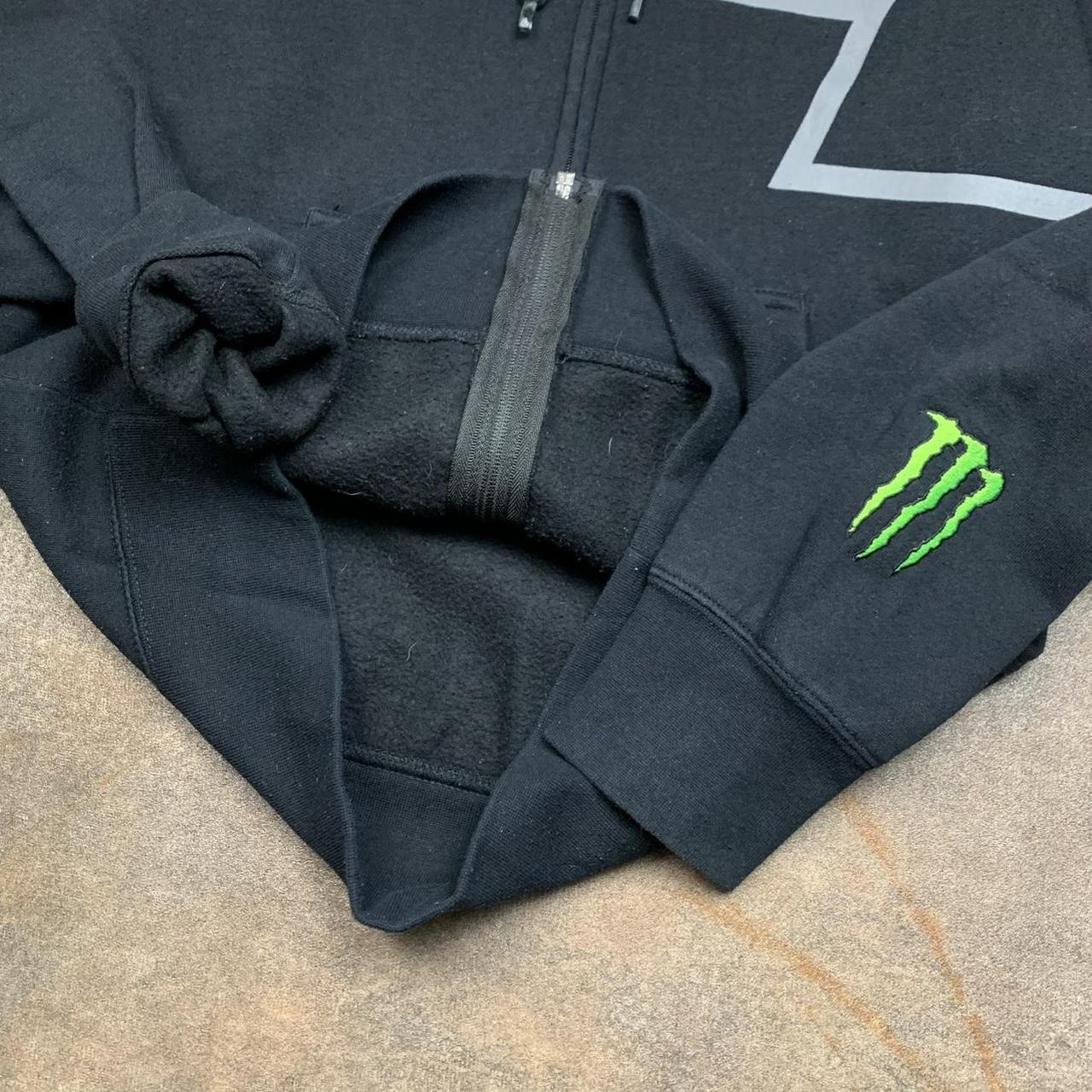 Fox Racing x Monster Energy 00s black graphic hoodie