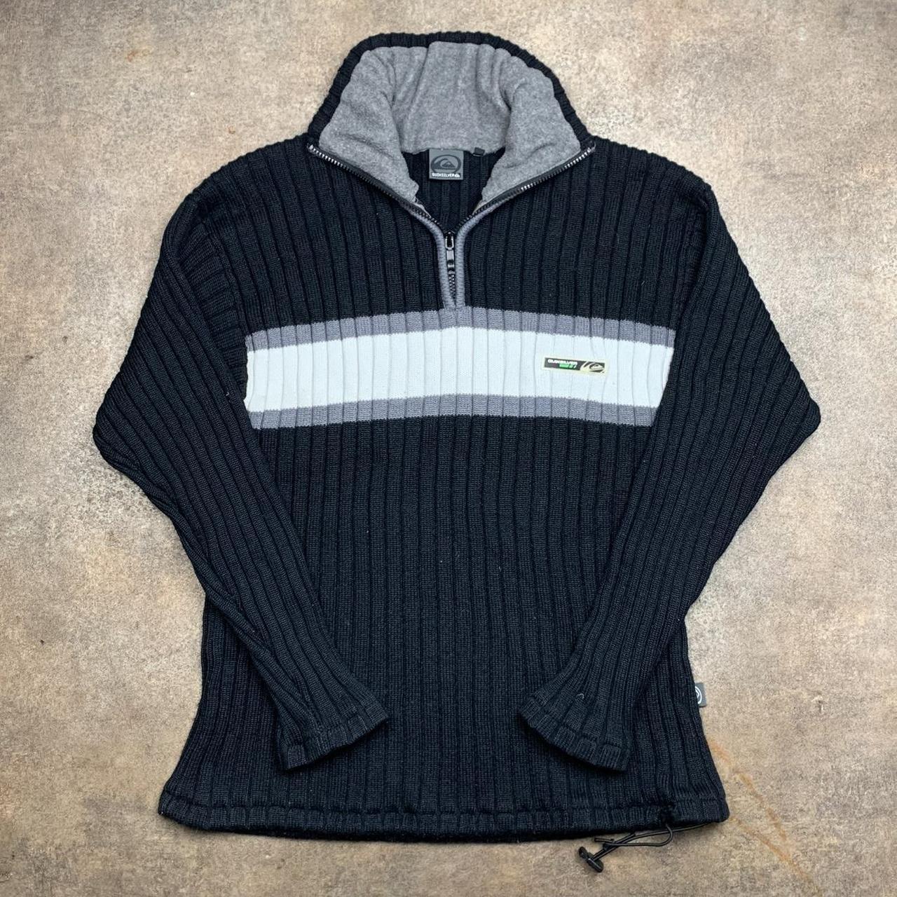 Quiksilver 90s black fleece sweater