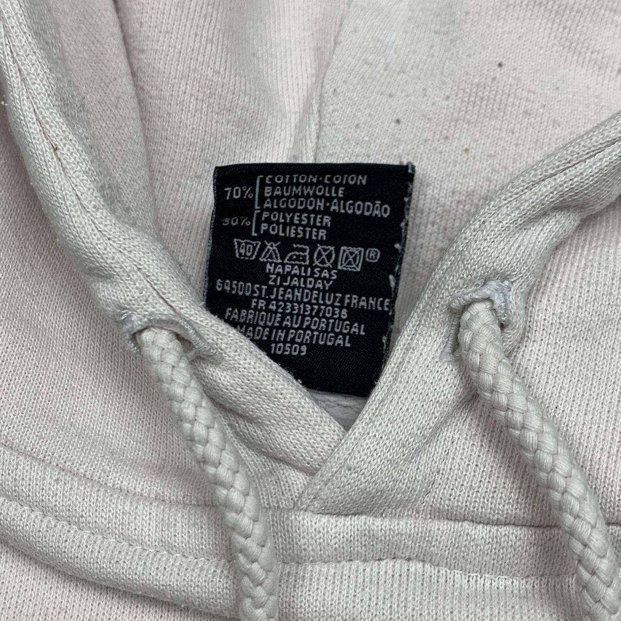 Quiksilver 90s white graphic boxy hoodie