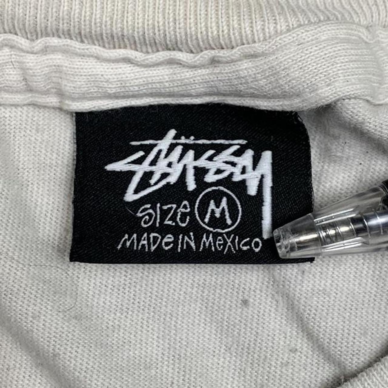 Stüssy white black graphic tee