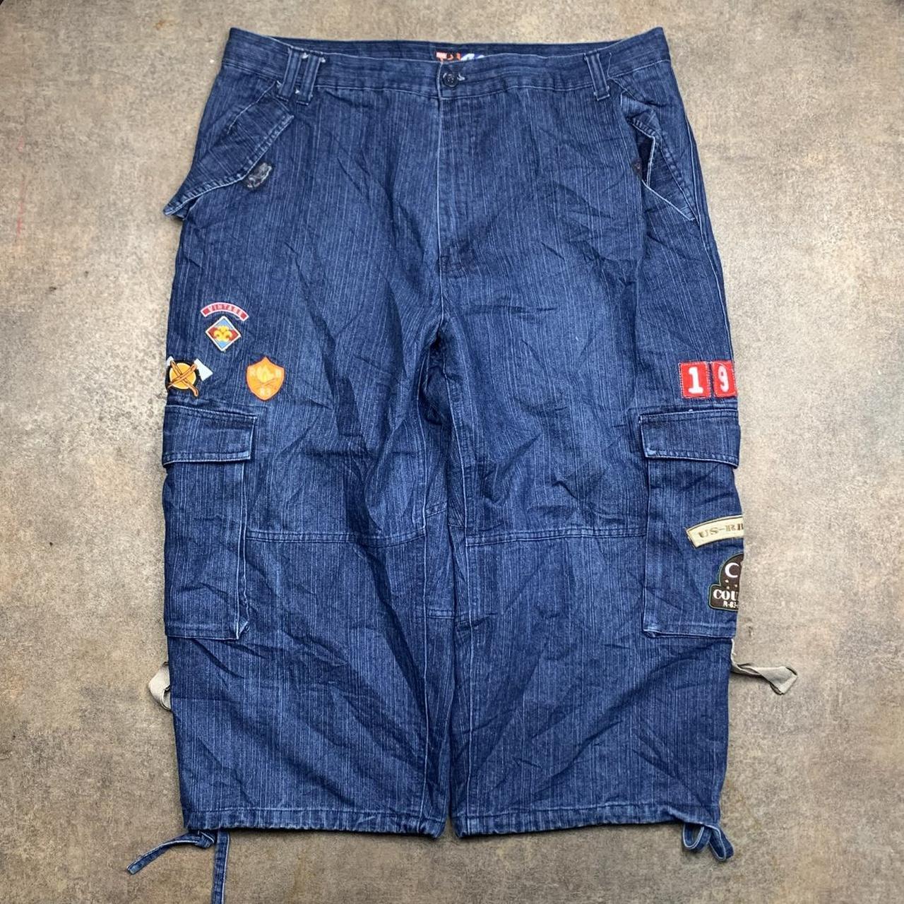 Raw Blue 00s baggy navy denim jorts