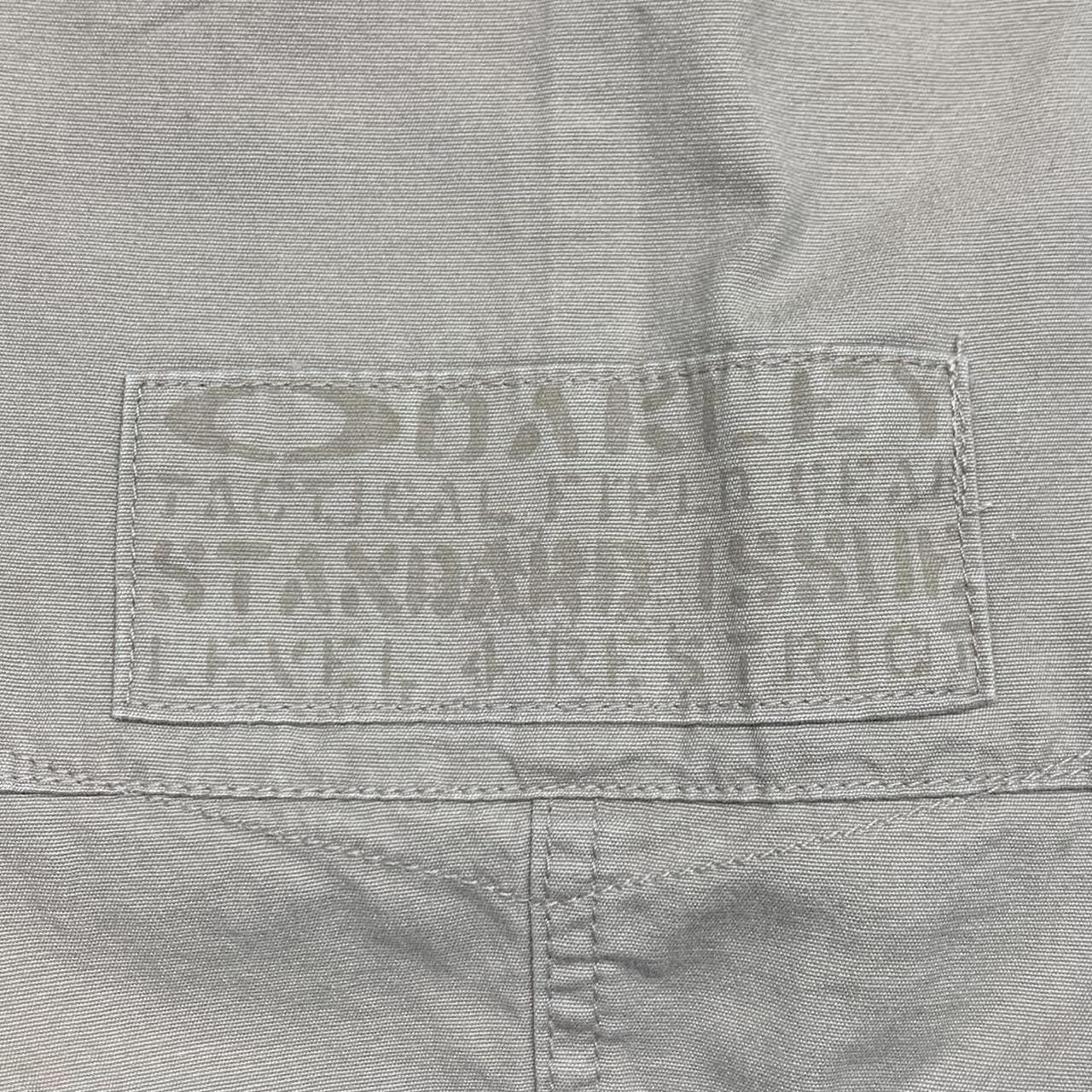 Oakley 00s cream beige baggy denim shorts