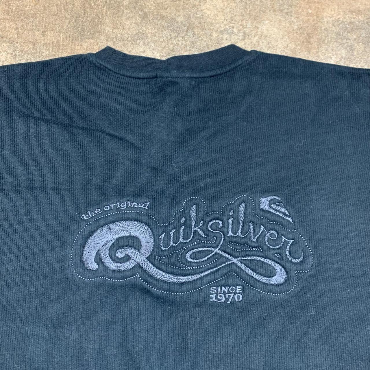 Quiksilver 90s black graphic knit jumper