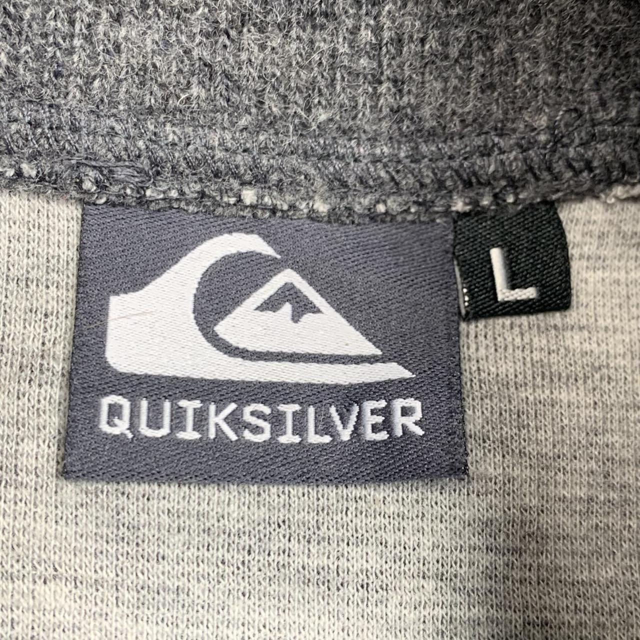 Quiksilver 90s grey boxy logo sweatshirt