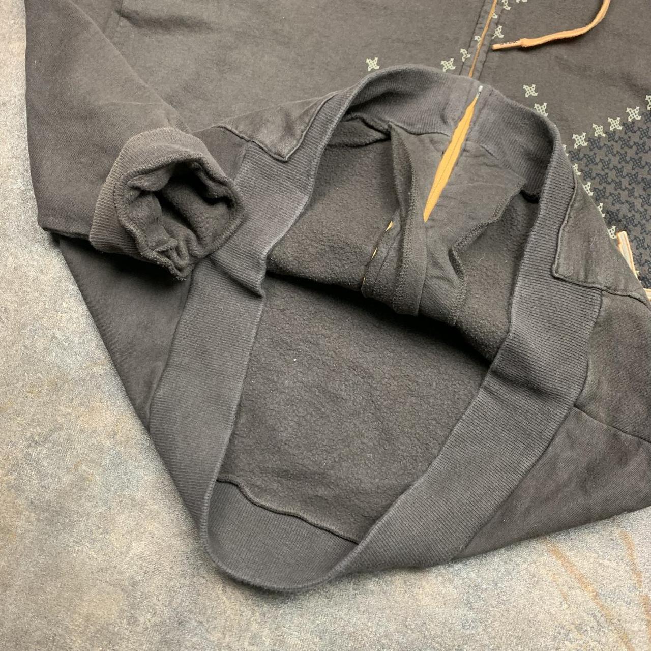 Rip Curl 00s brown graphic boxy zip hoodie