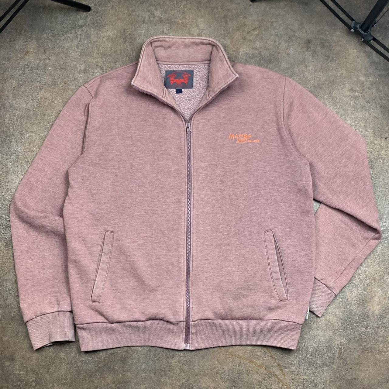 Mambo 00s pink boxy zip jumper