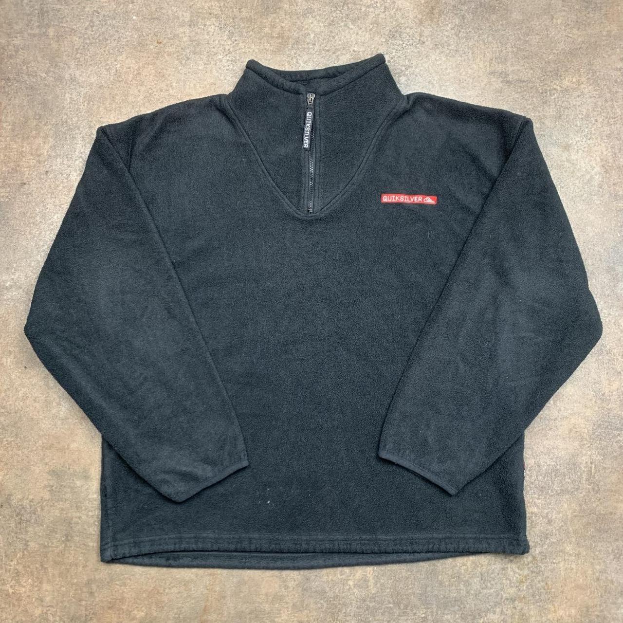 Quiksilver 90s polartec black fleece sweater