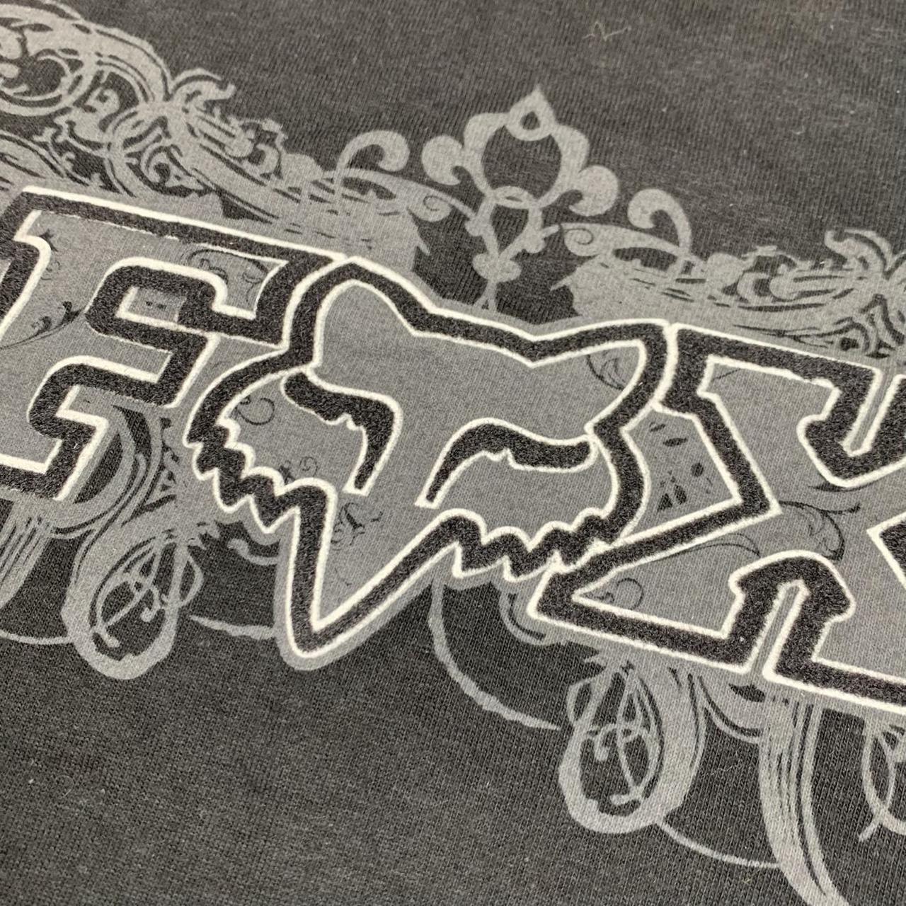 Fox Racing 00s black grey graphic tee