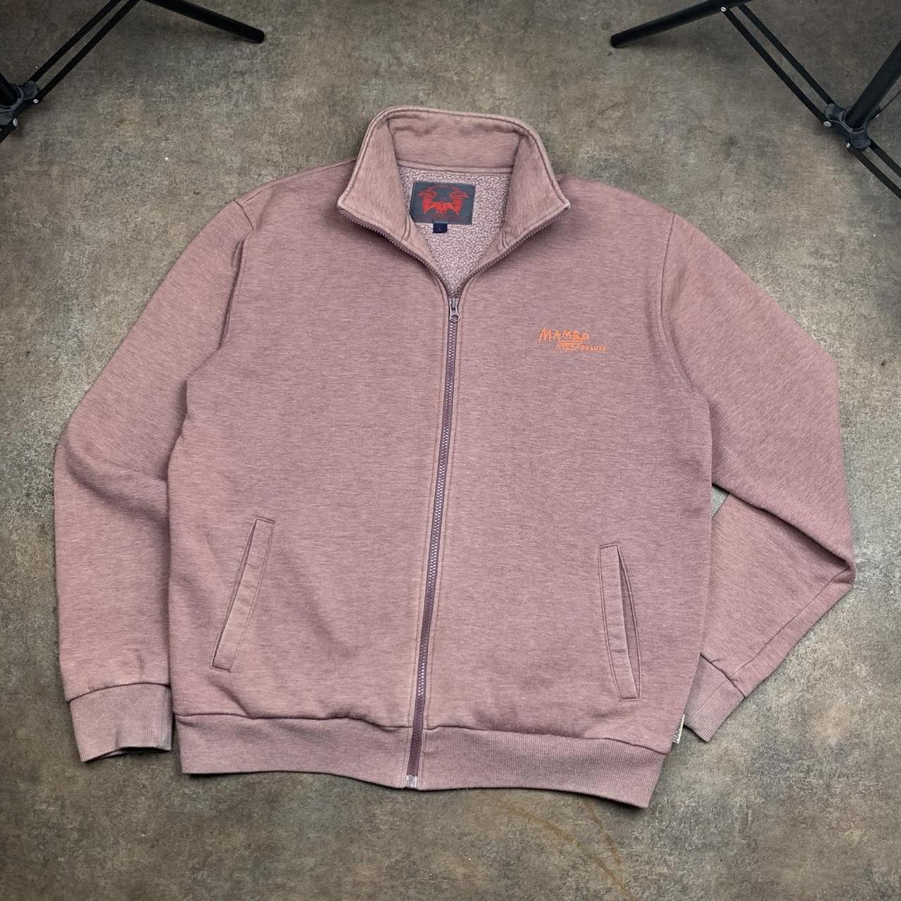 Mambo 00s pink boxy zip jumper