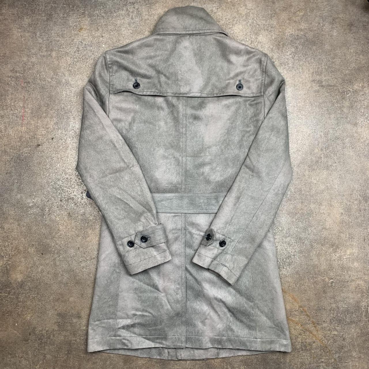 Tornado Mart 00s brushed light grey overcoat