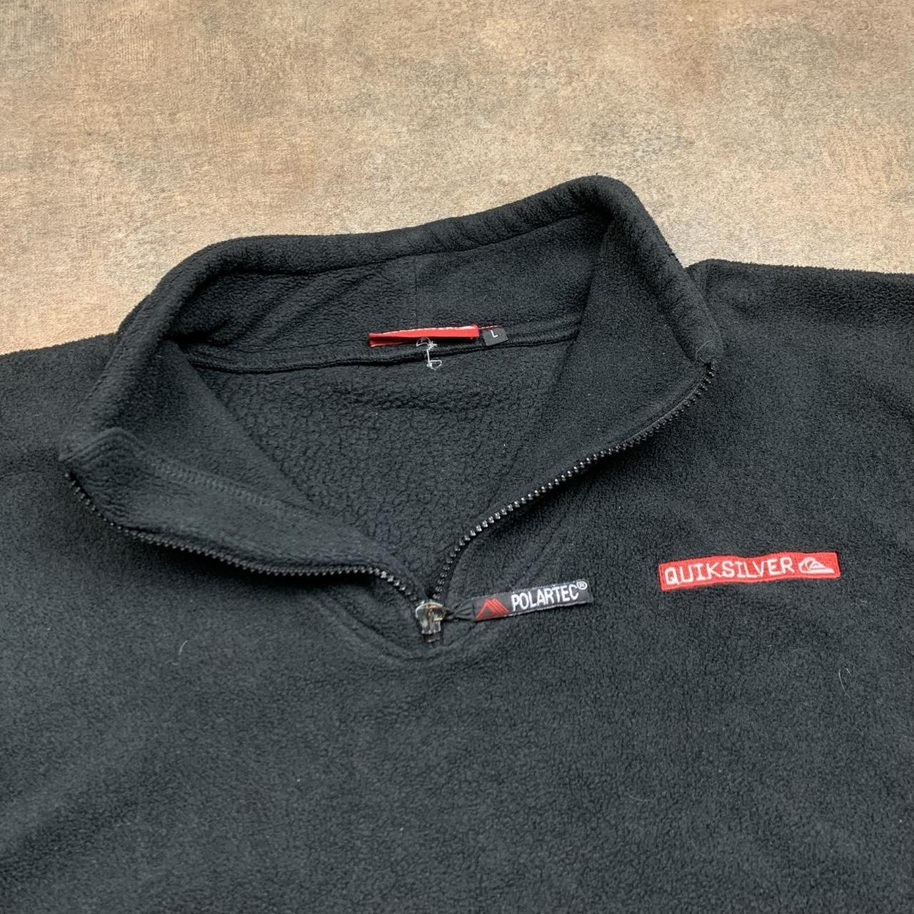 Quiksilver 90s polartec black fleece sweater