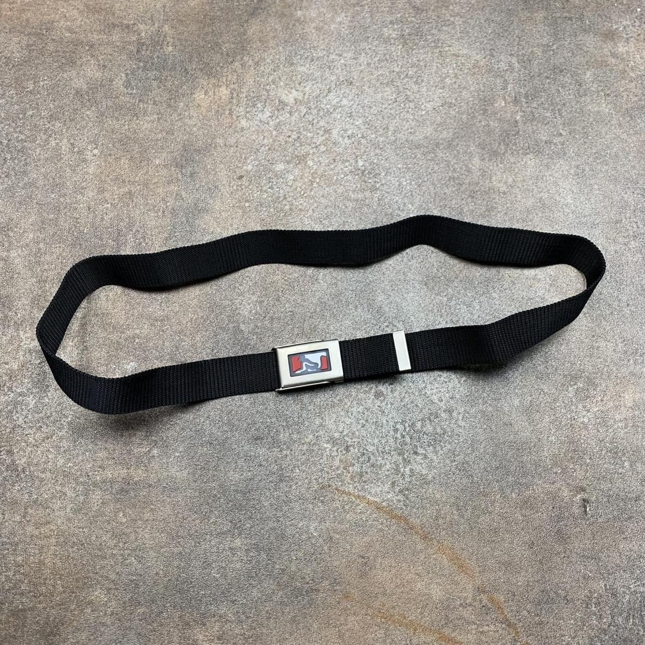 Drunknmunky 00s black webbed buckle belt