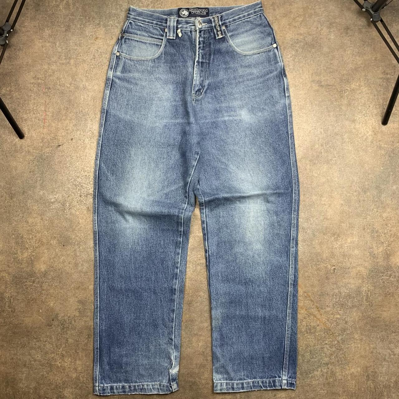 Southpole 00s graphic blue denim jeans