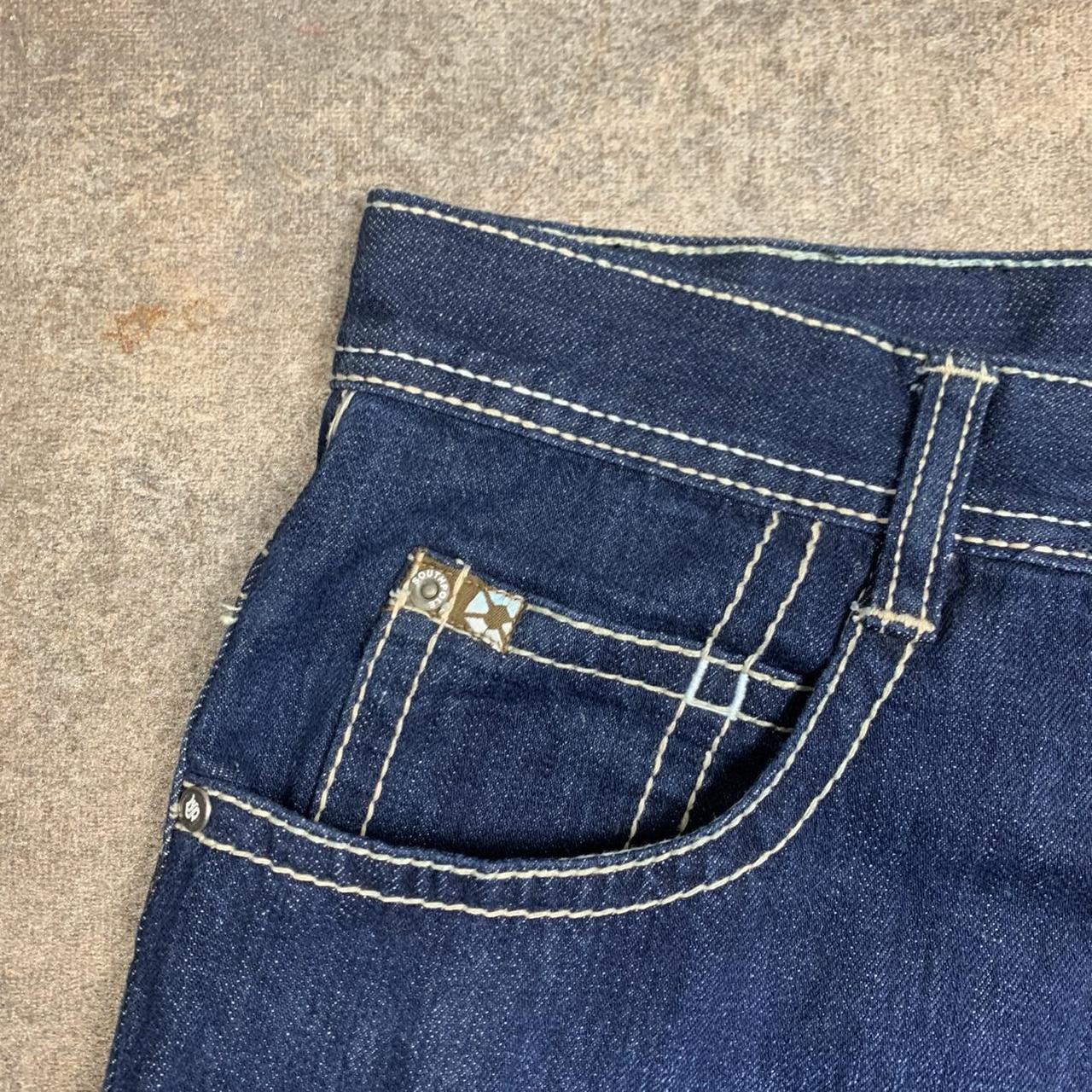 Southpole 00s navy embroidered denim jeans