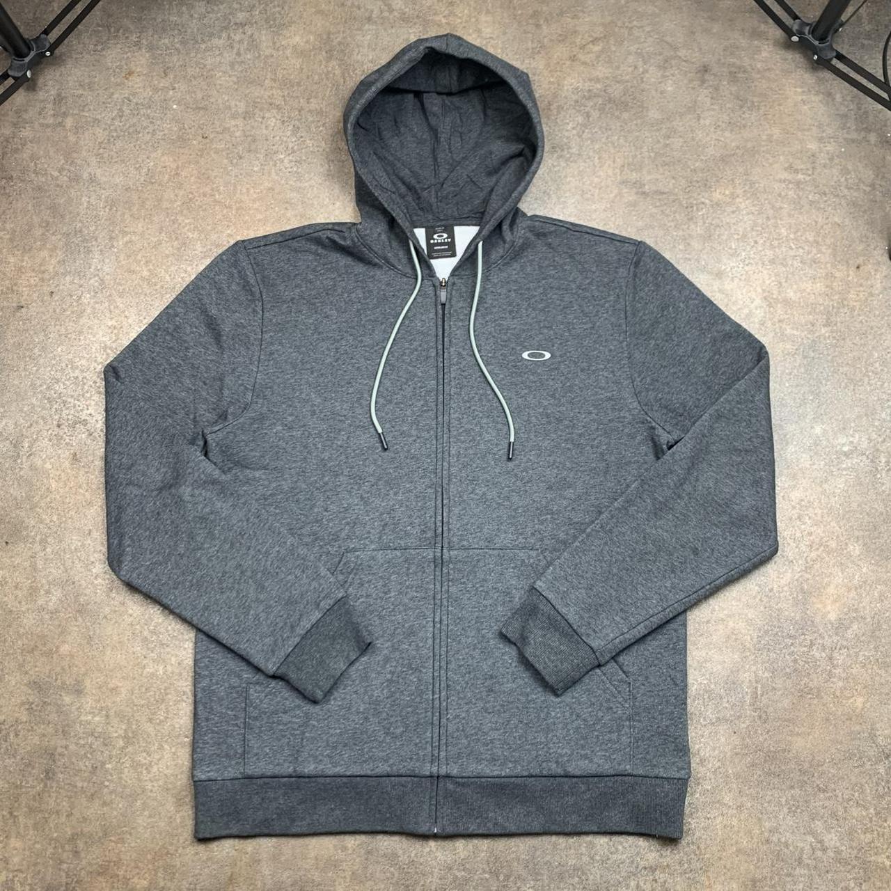 Oakley grey logo zip hoodie