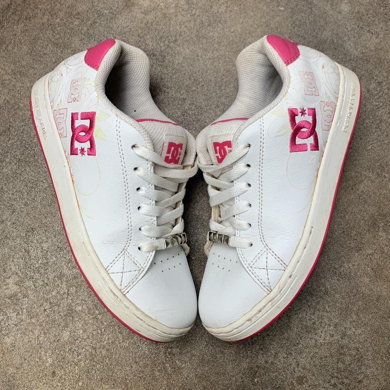 DC Shoes Pixies 00s white pink chunky trainers