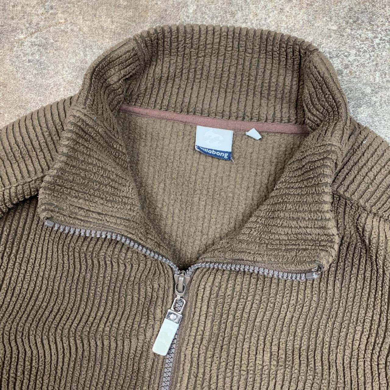 Billabong 90s brown zip sweater jacket