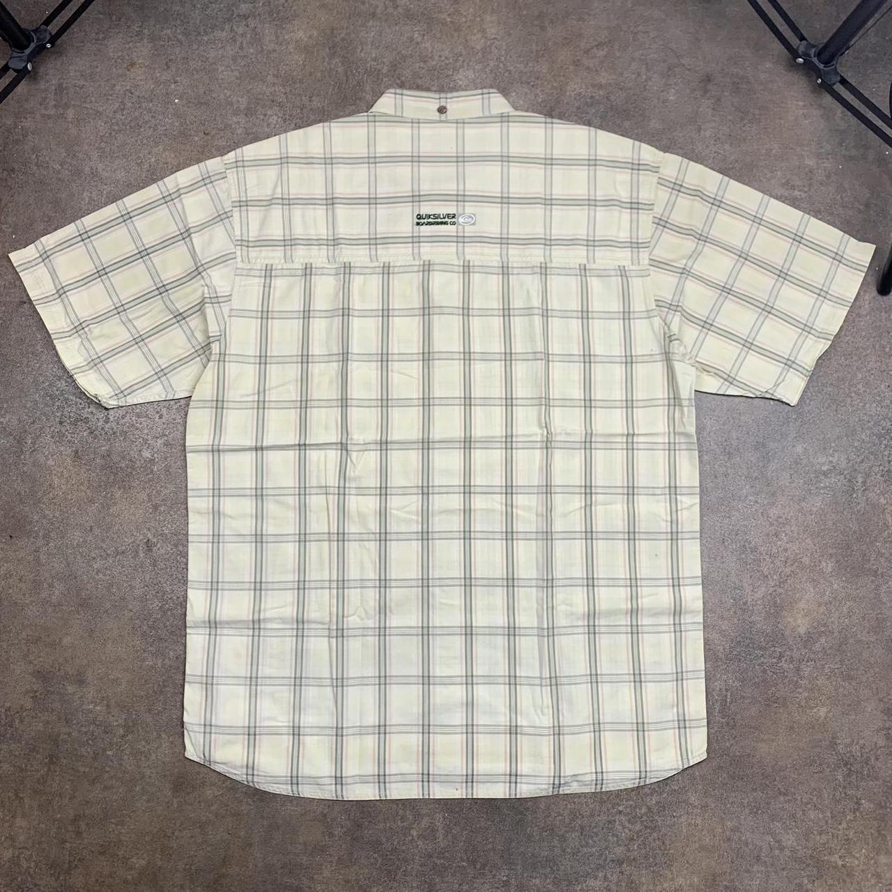 Quiksilver 90s plaid cream boxy shirt