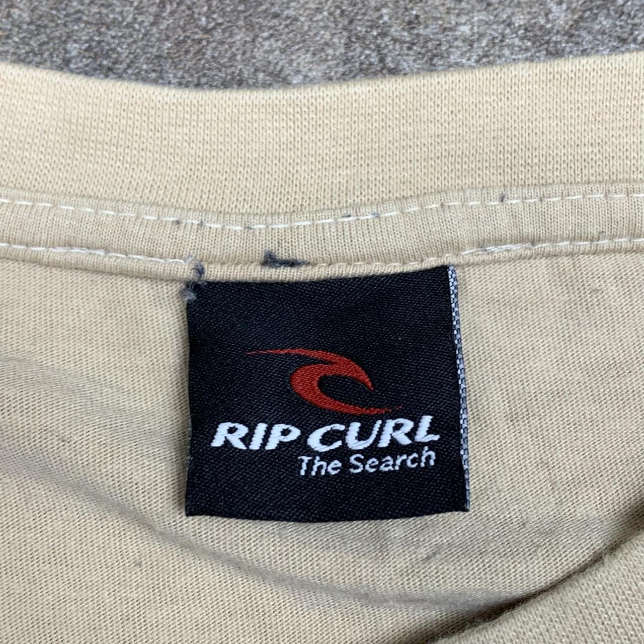 Rip Curl 00s cream beige graphic tee