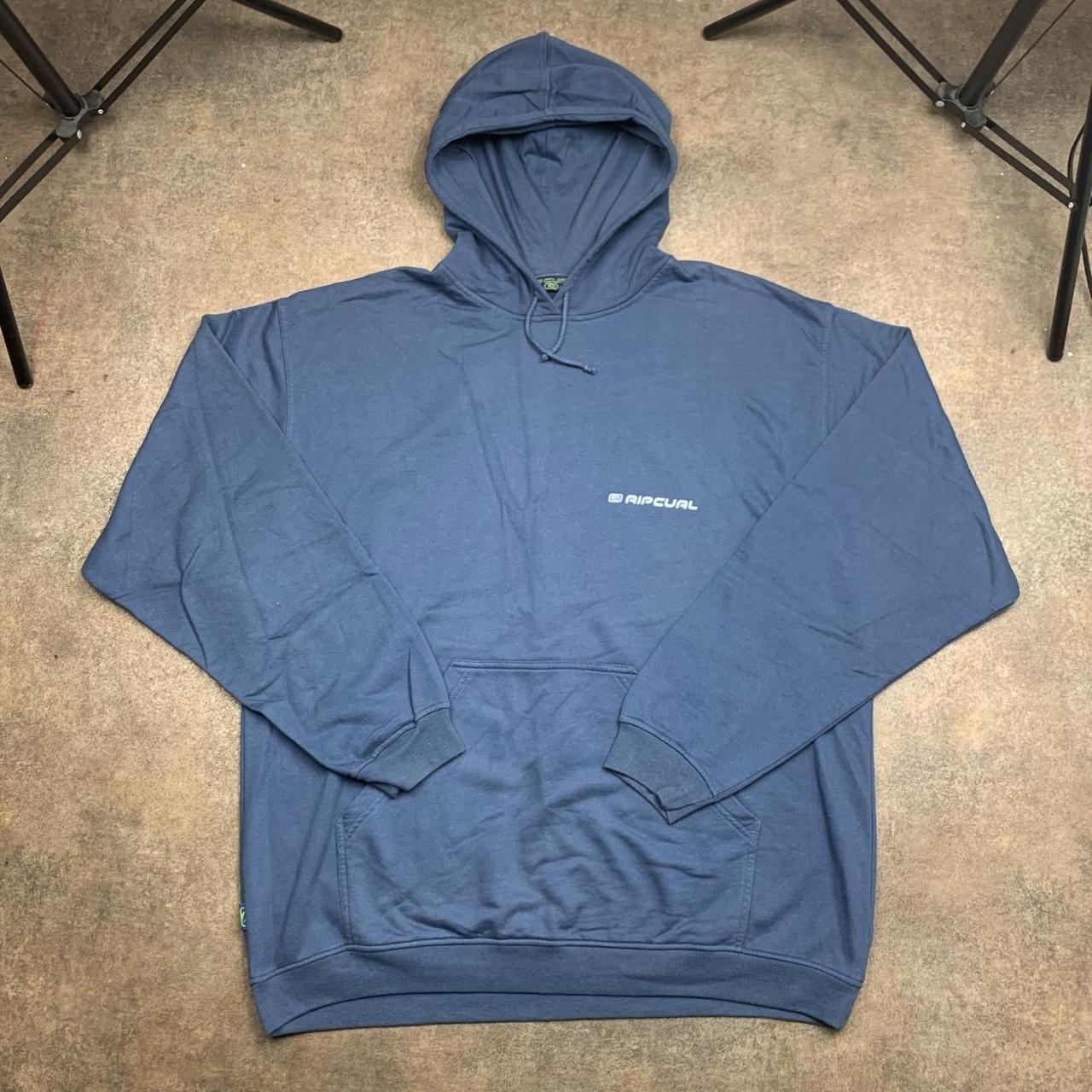 Rip Curl 00s blue baggy graphic hoodie