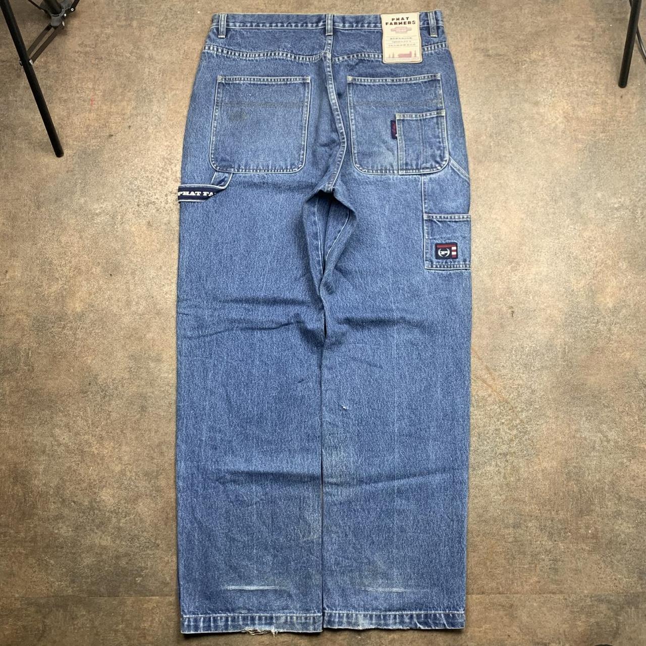 Phat Farm 90s blue baggy carpenter denim jeans