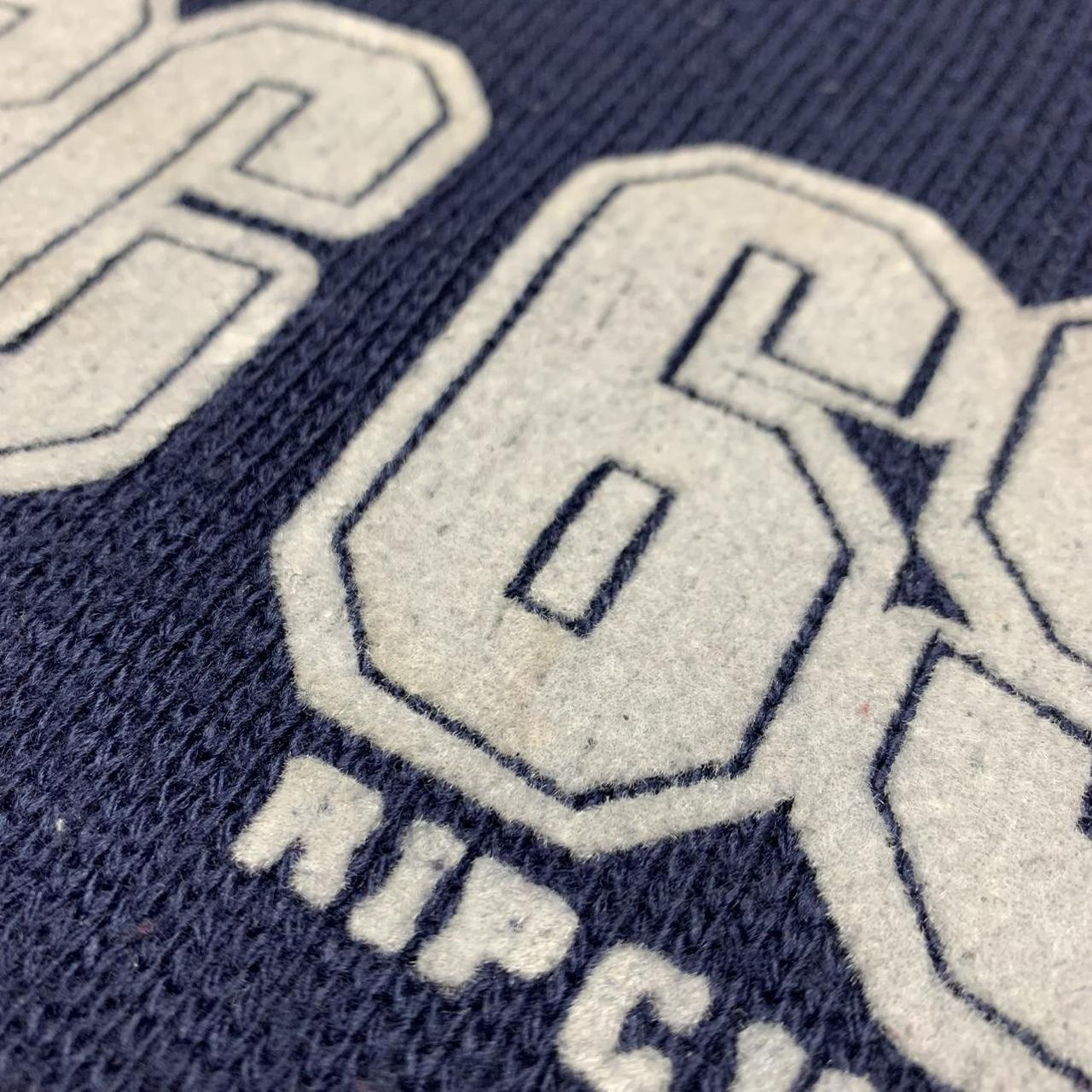 Rip Curl 00s red navy graphic knit sweatshirt