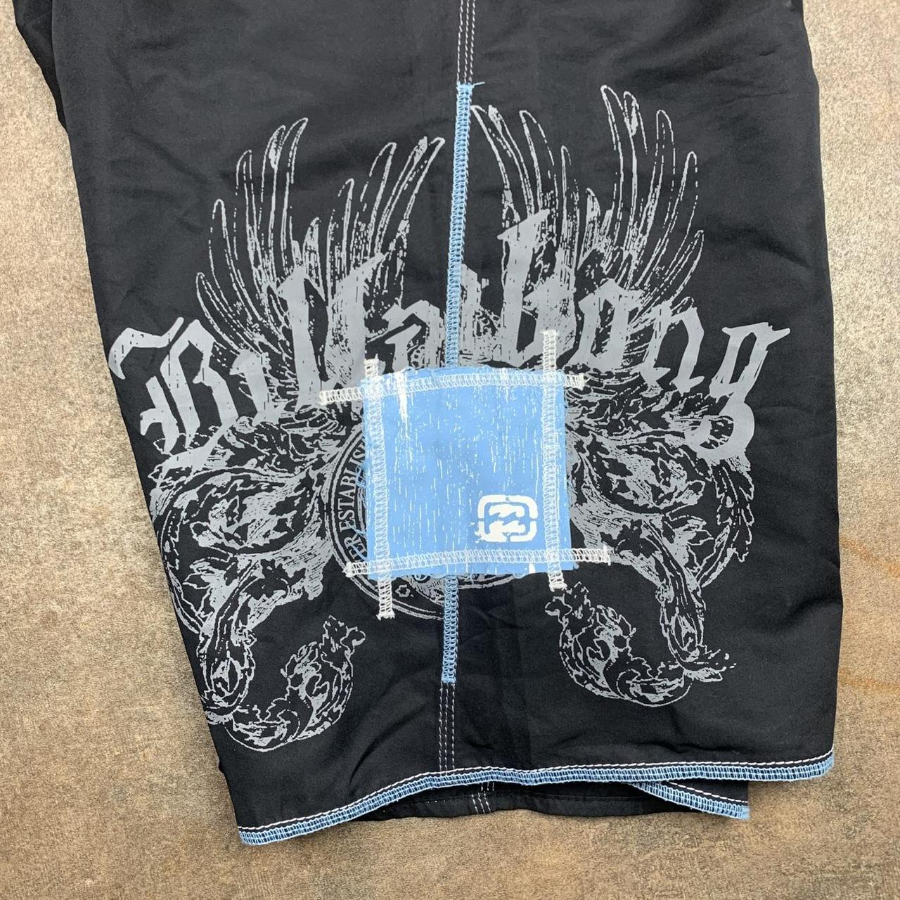Billabong 00s graphic black grey boardshorts