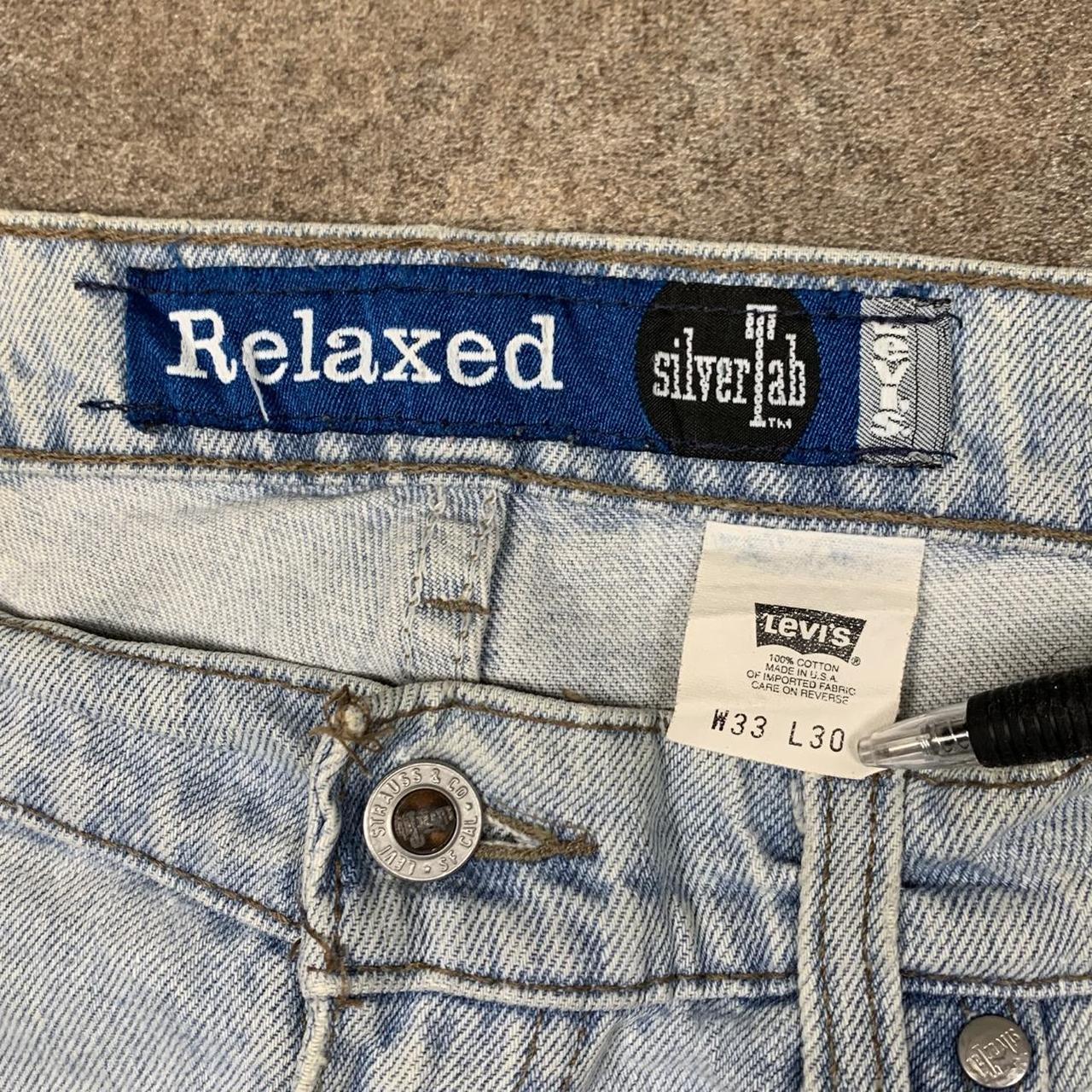 Levi’s Silvertab 00s baggy pale blue denim jeans