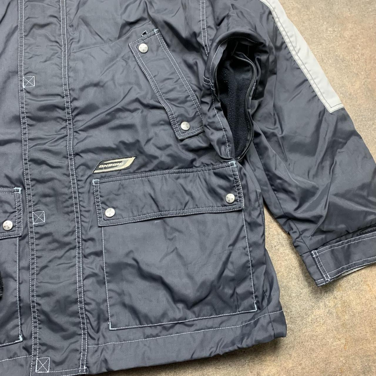 Oxbow 90s technical black grey vent ski coat