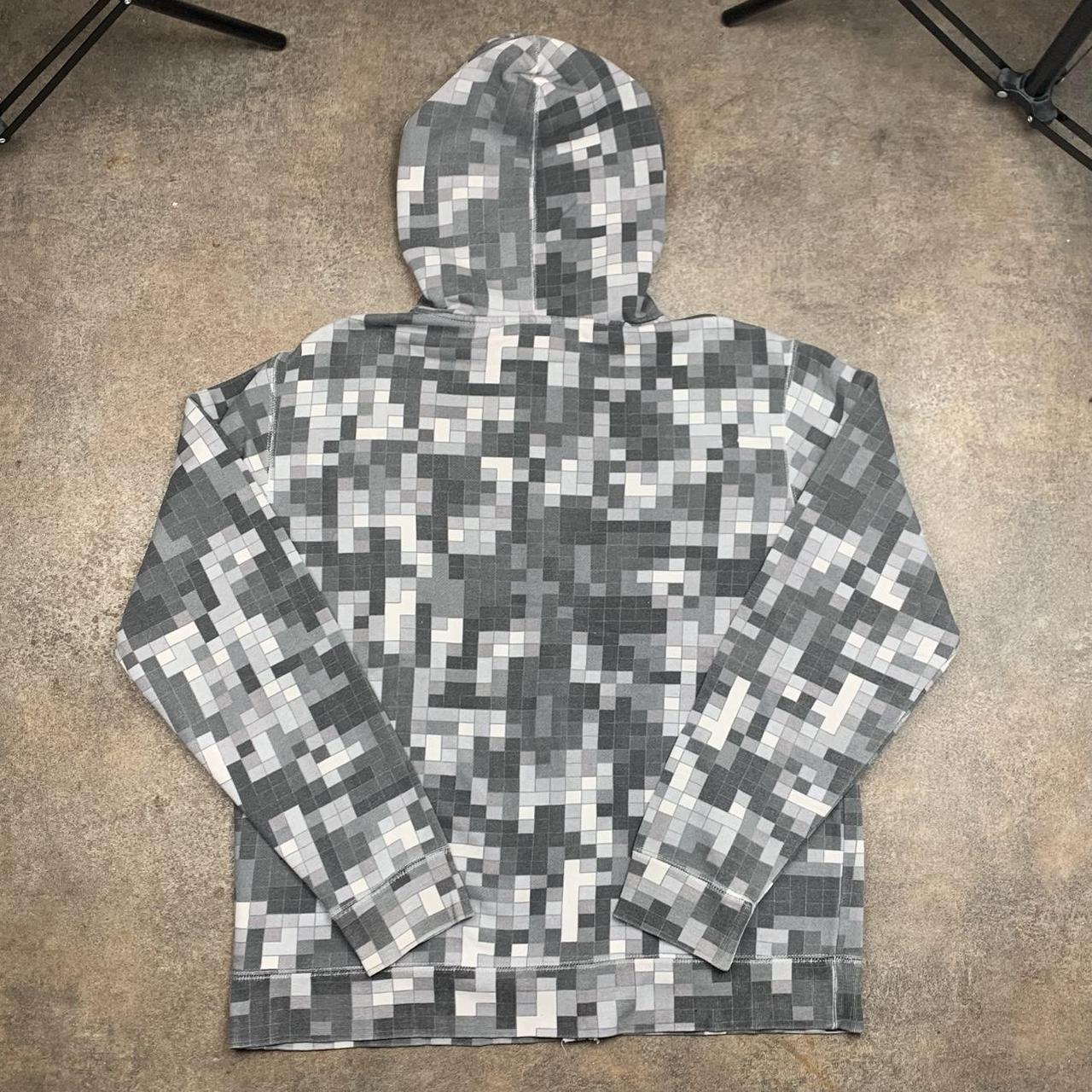 DC Shoes 00s white grey boxy graphic zip hoodie