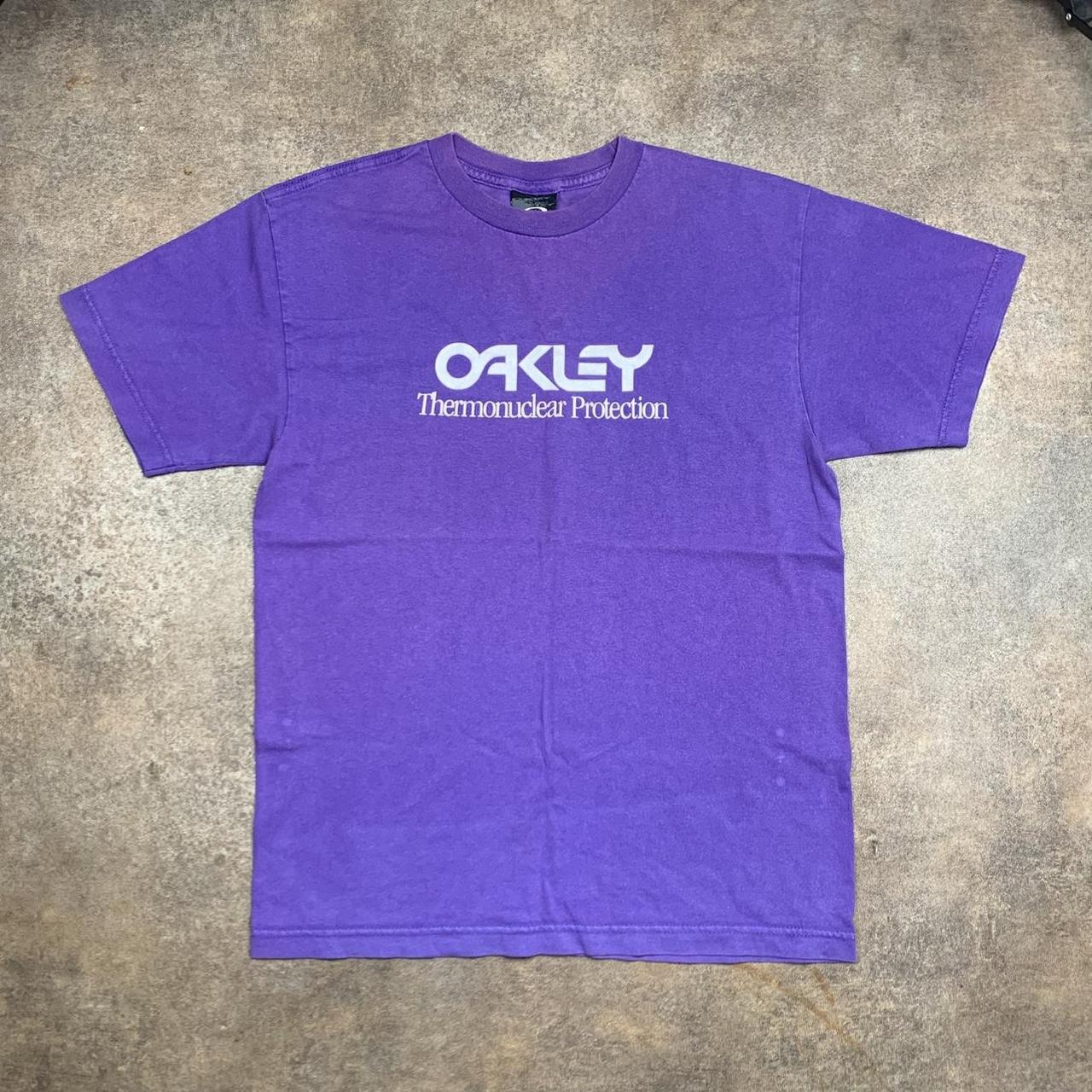 Oakley Software 00s purple faded graphic tee