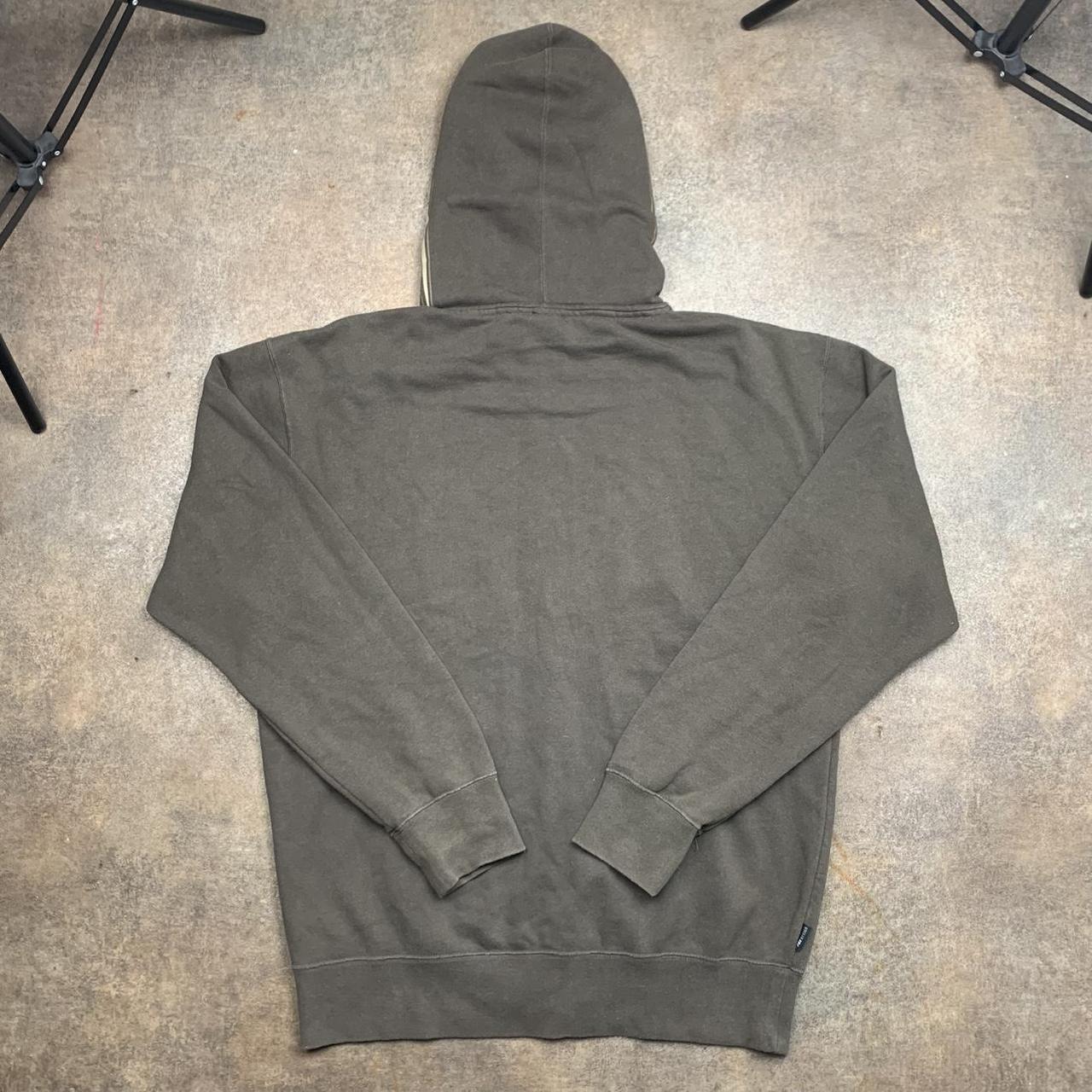 Fox Racing 00s graphic brown baggy zip hoodie
