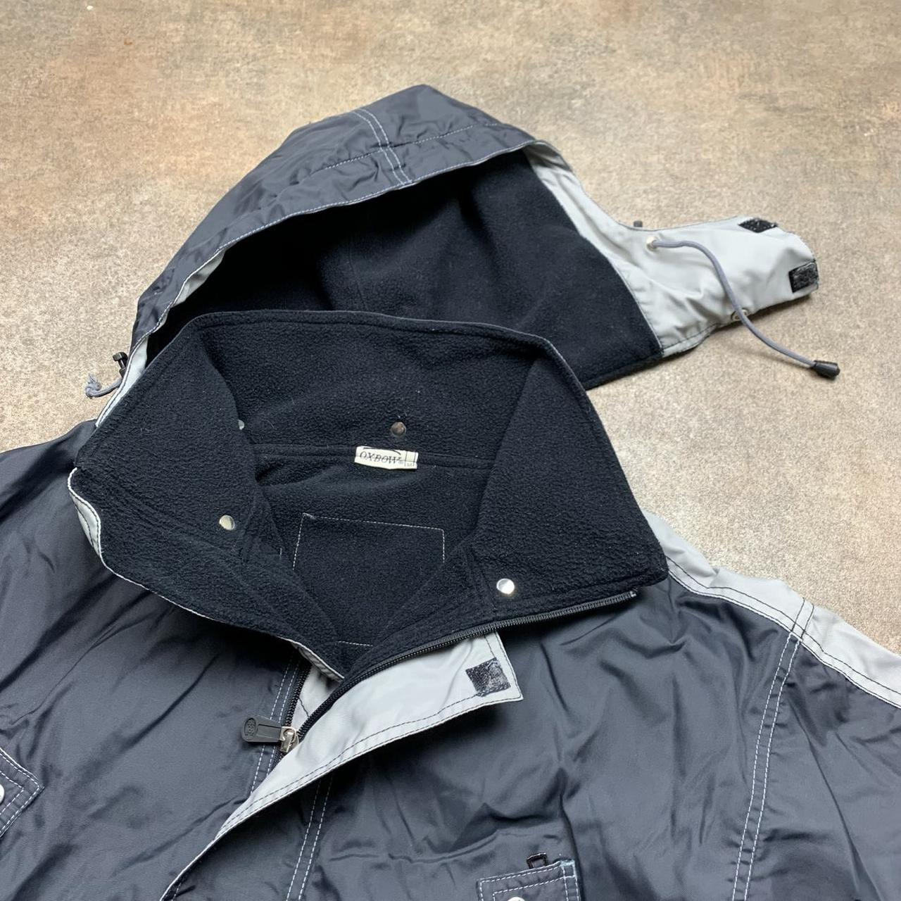 Oxbow 90s technical black grey vent ski coat