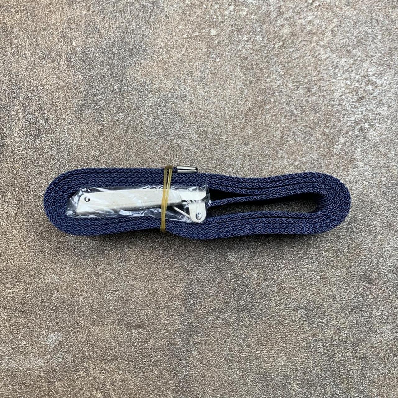 Drunknmunky 00s navy webbed buckle belt