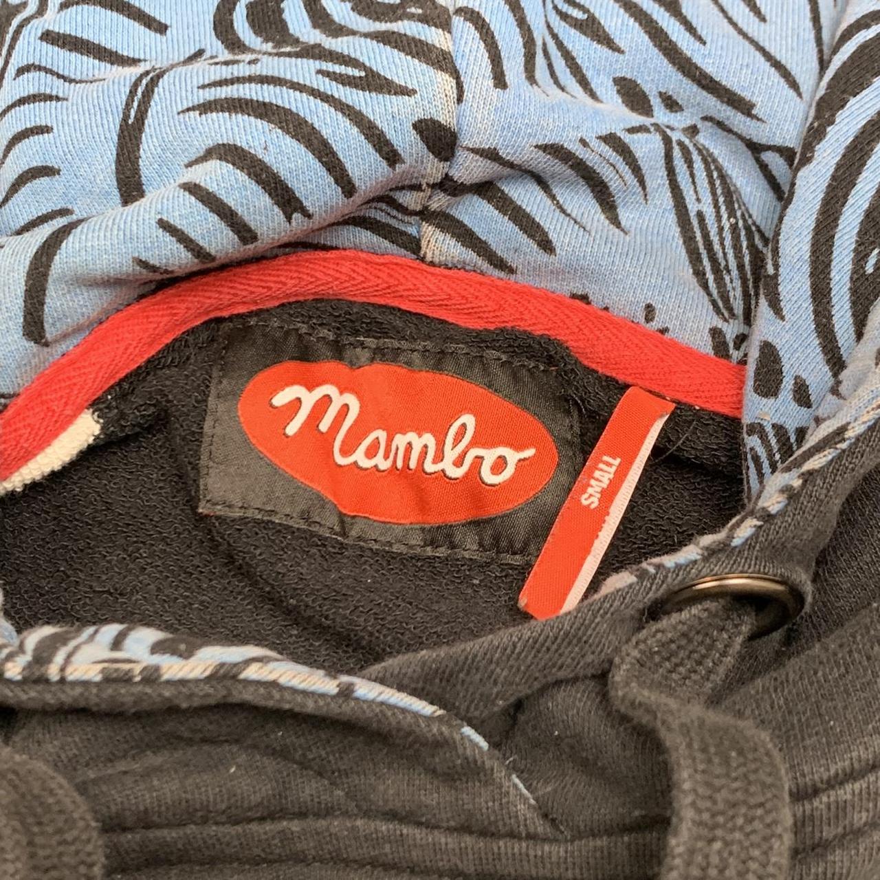Mambo black white graphic hoodie