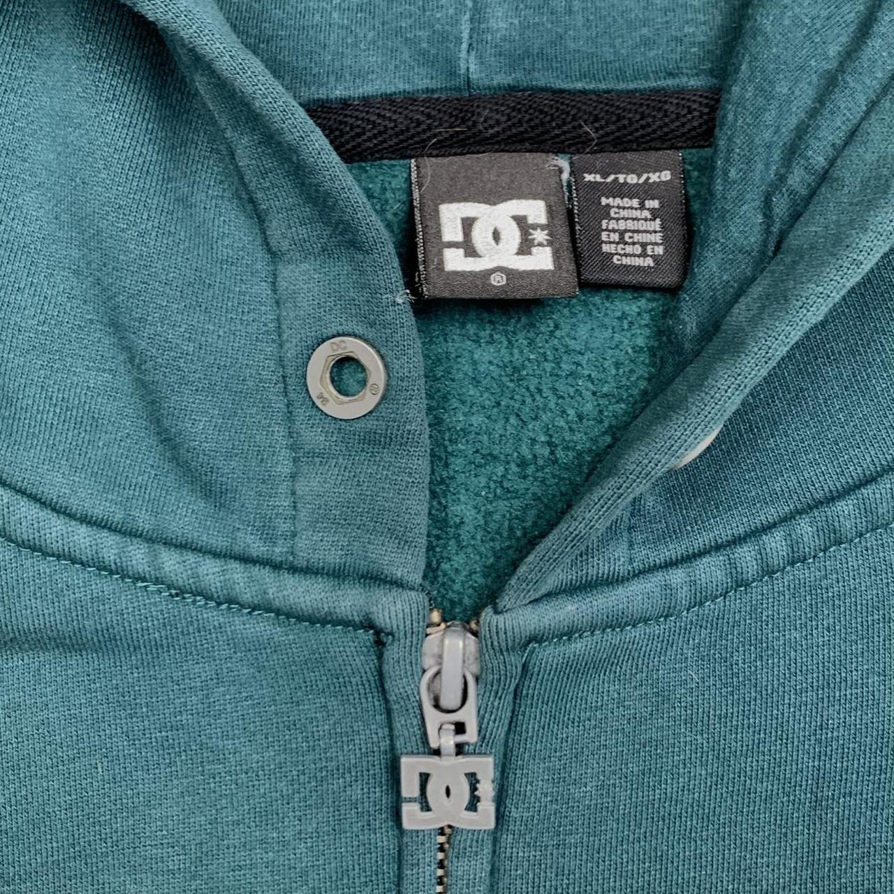 DC Shoes 00s graphic blue zip hoodie
