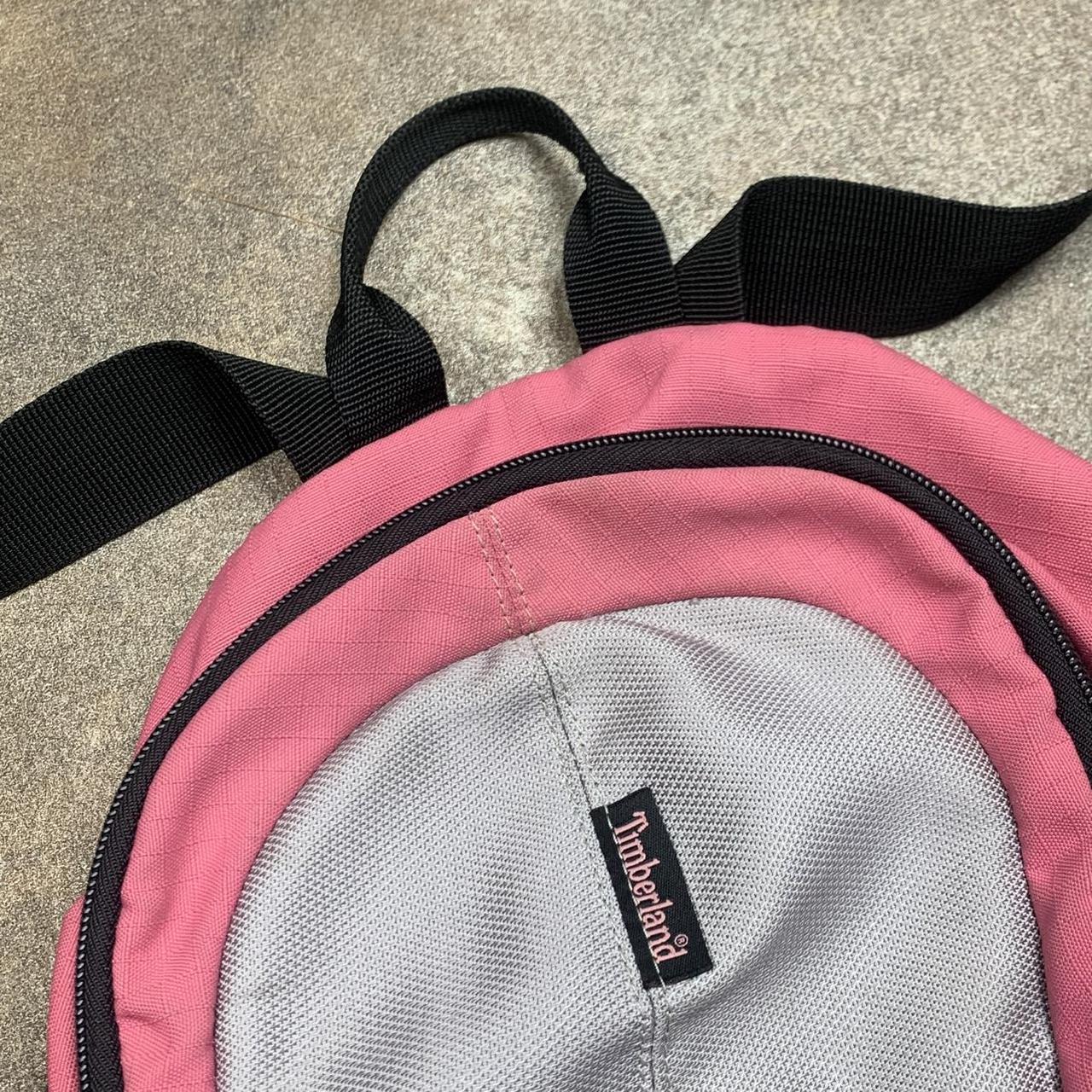 Timberland 00s pink white backpack