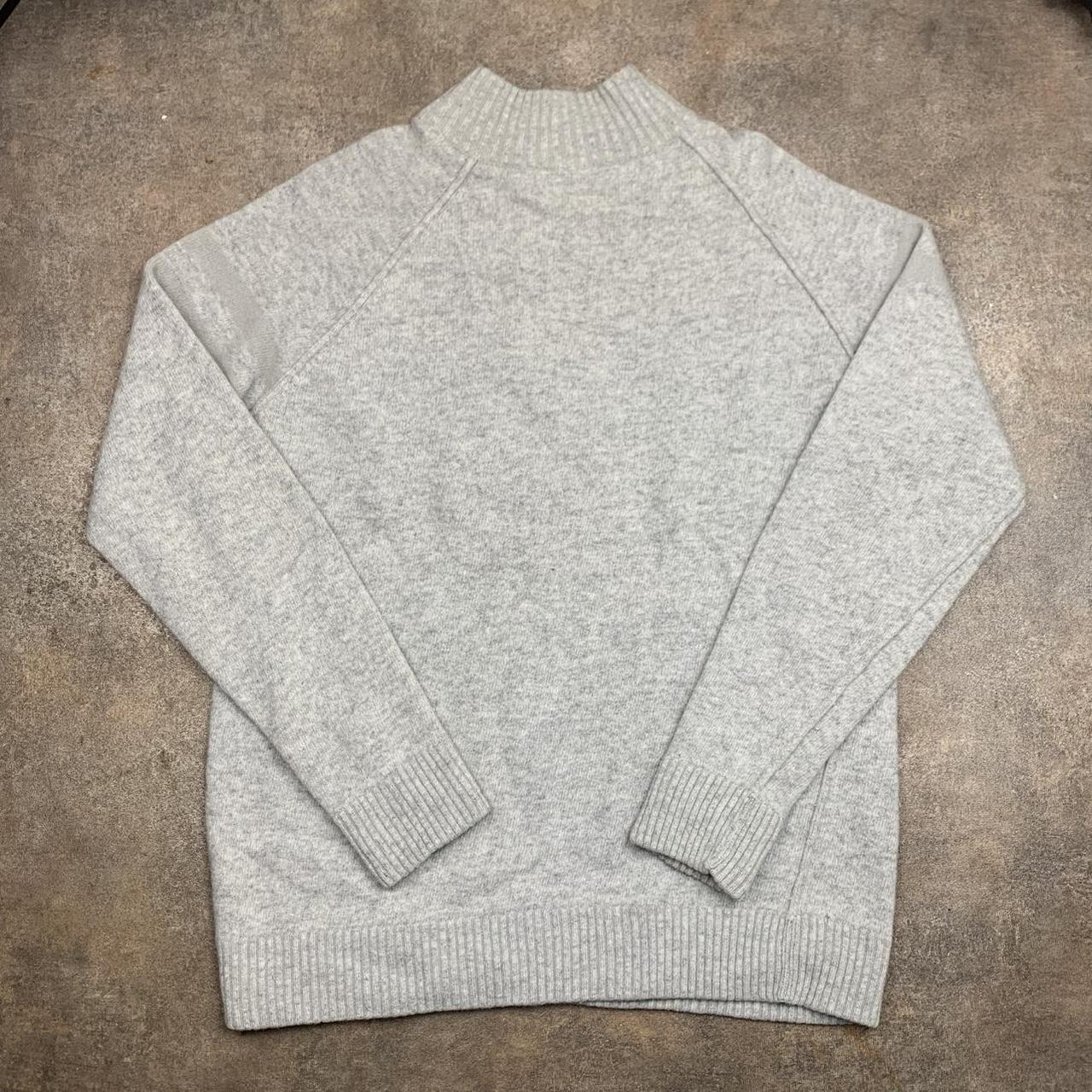 Animal 00s light grey boxy quarter zip fleece