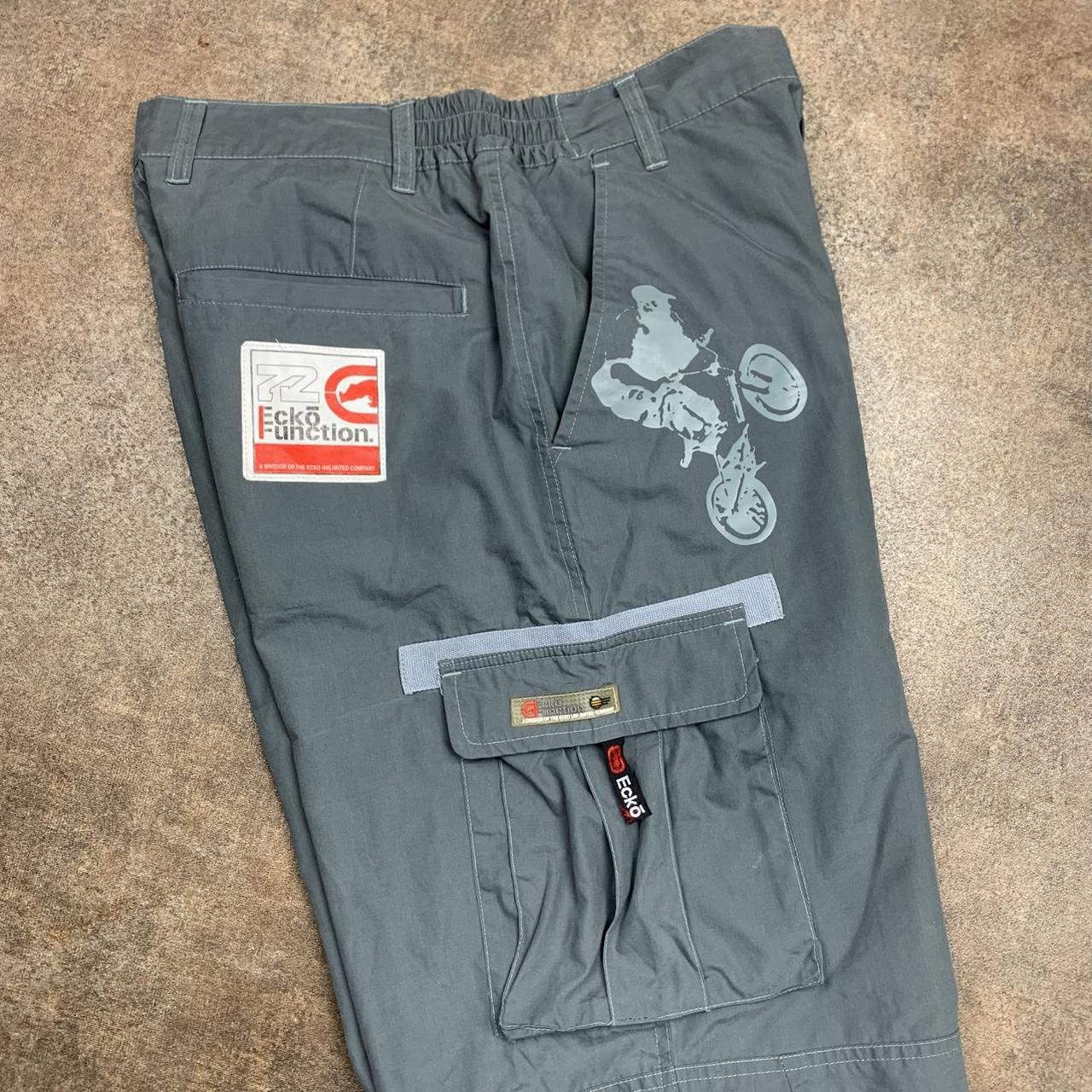 Ecko Function 00s rare graphic grey baggy joggers
