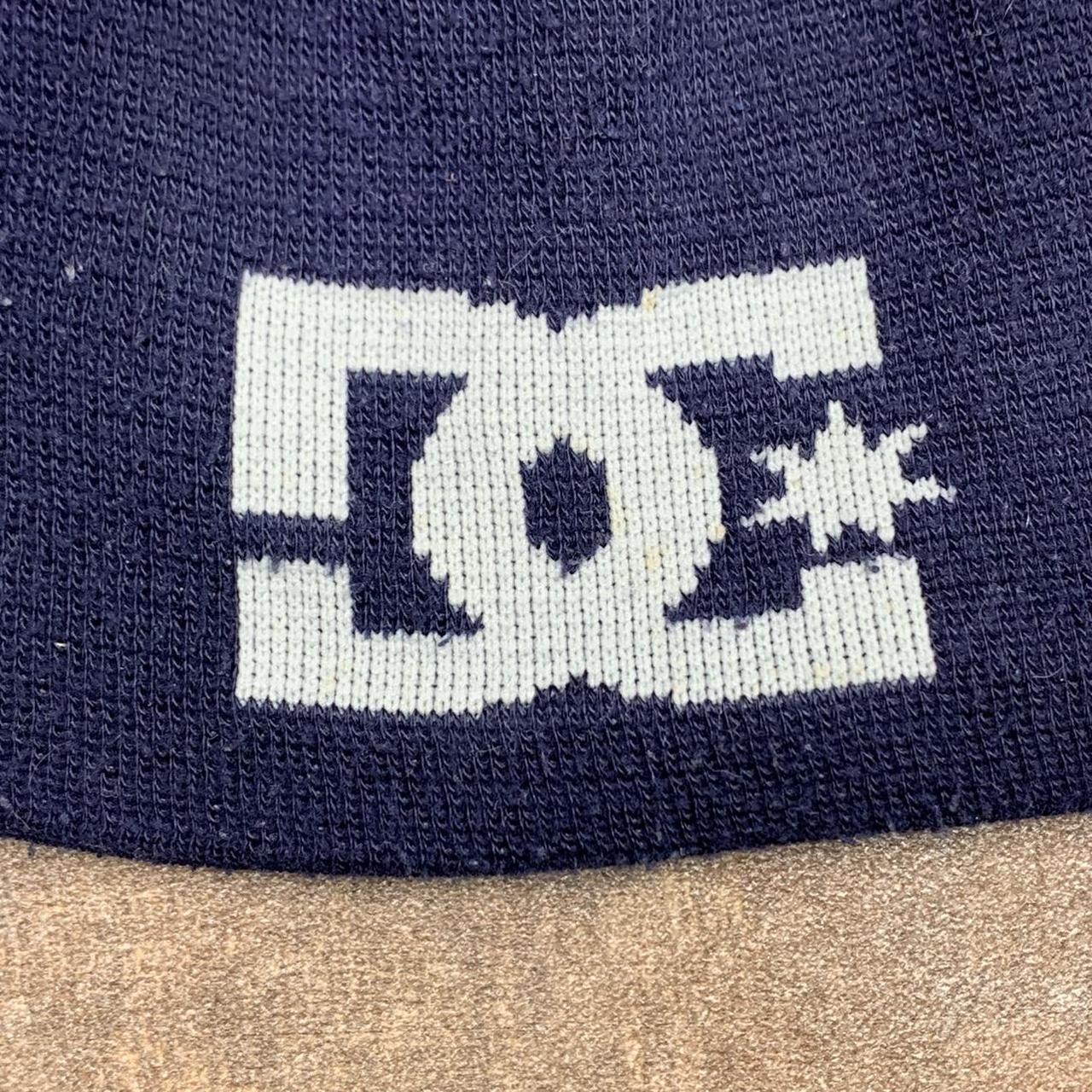 DC Shoes 00s graphic navy white beanie