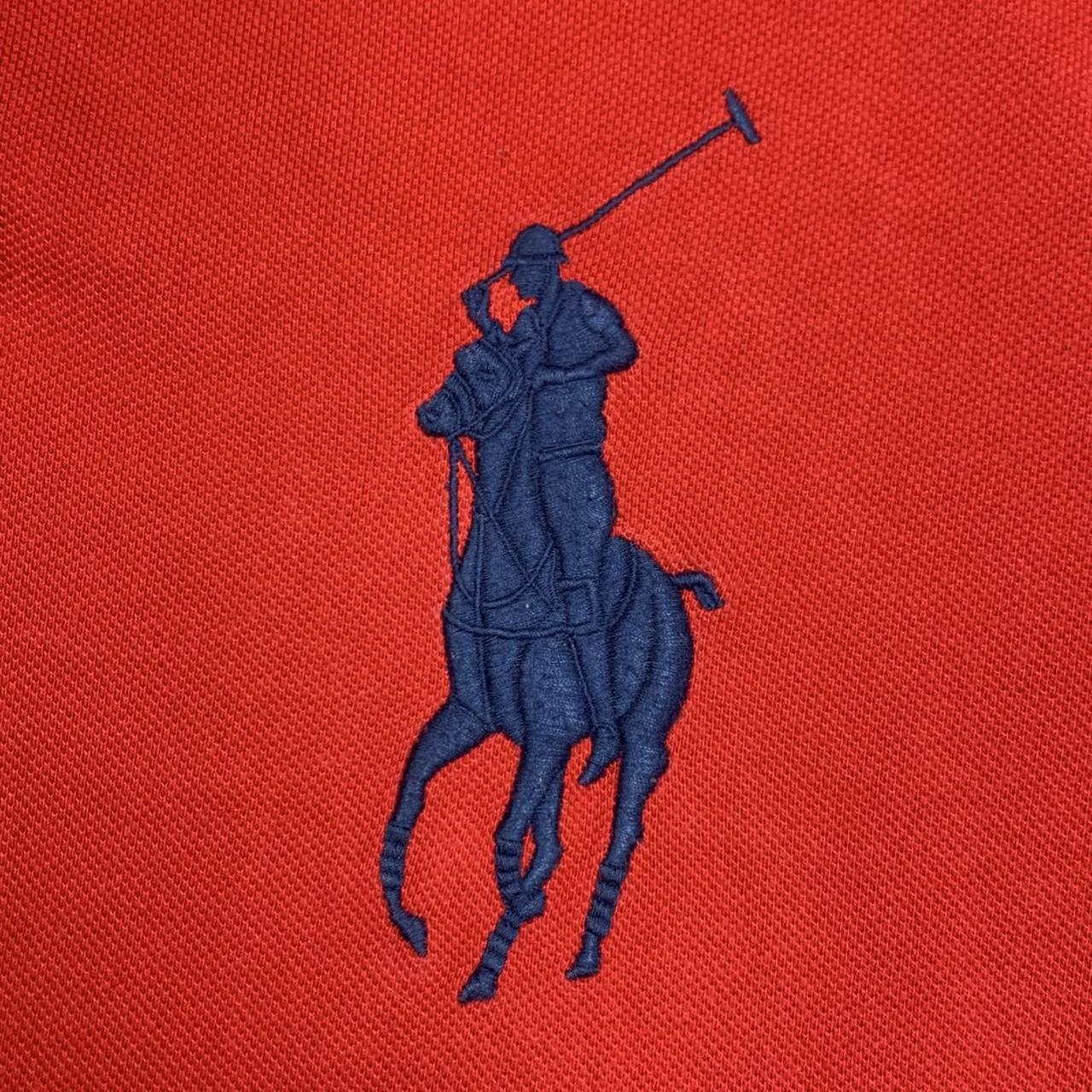 Polo Ralph Lauren 00s Great Britain red graphic polo shirt