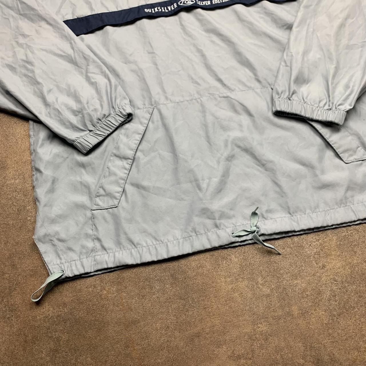 Quiksilver Silver Edition 90s light grey windbreaker jacket