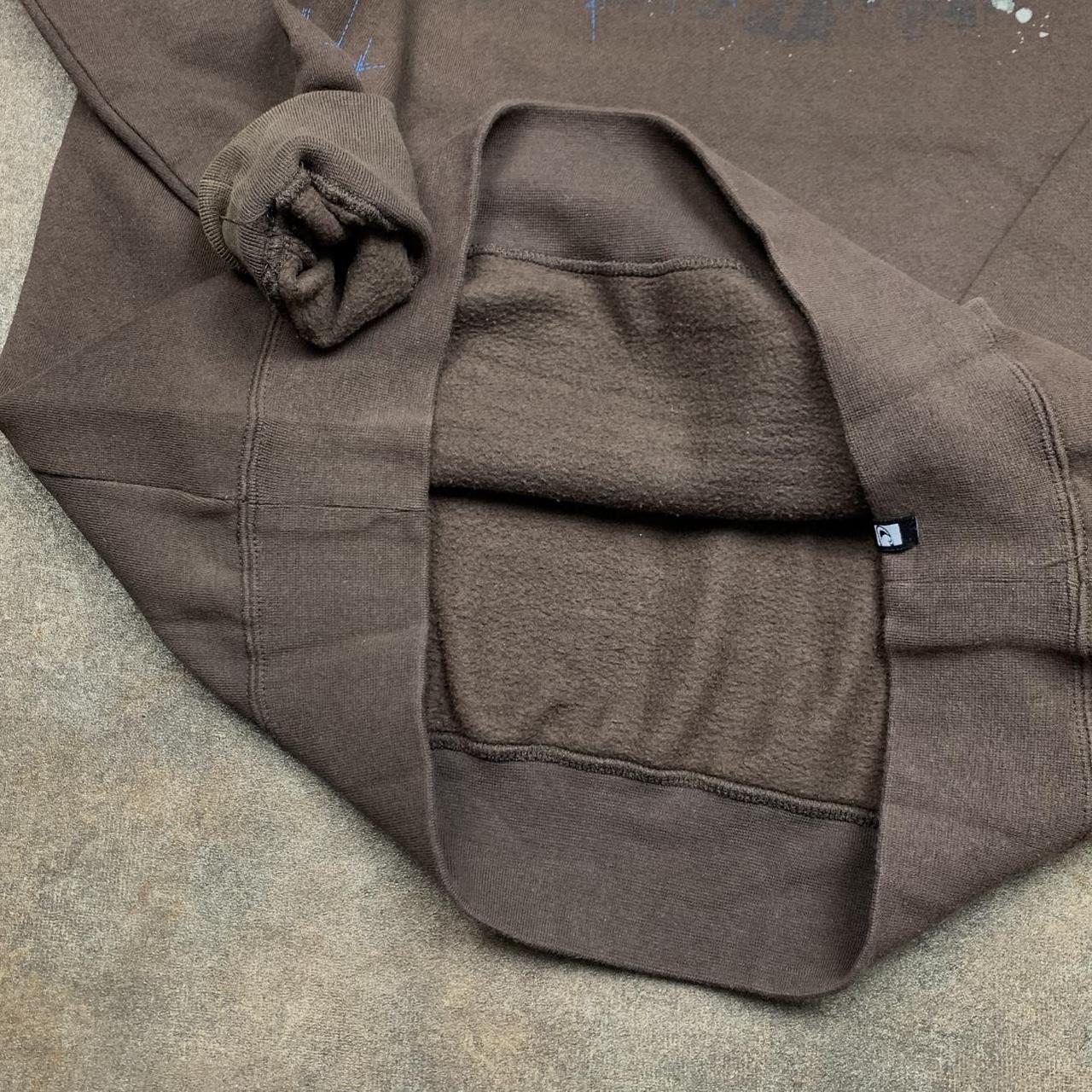 O'Neill 00s brown graphic boxy hoodie
