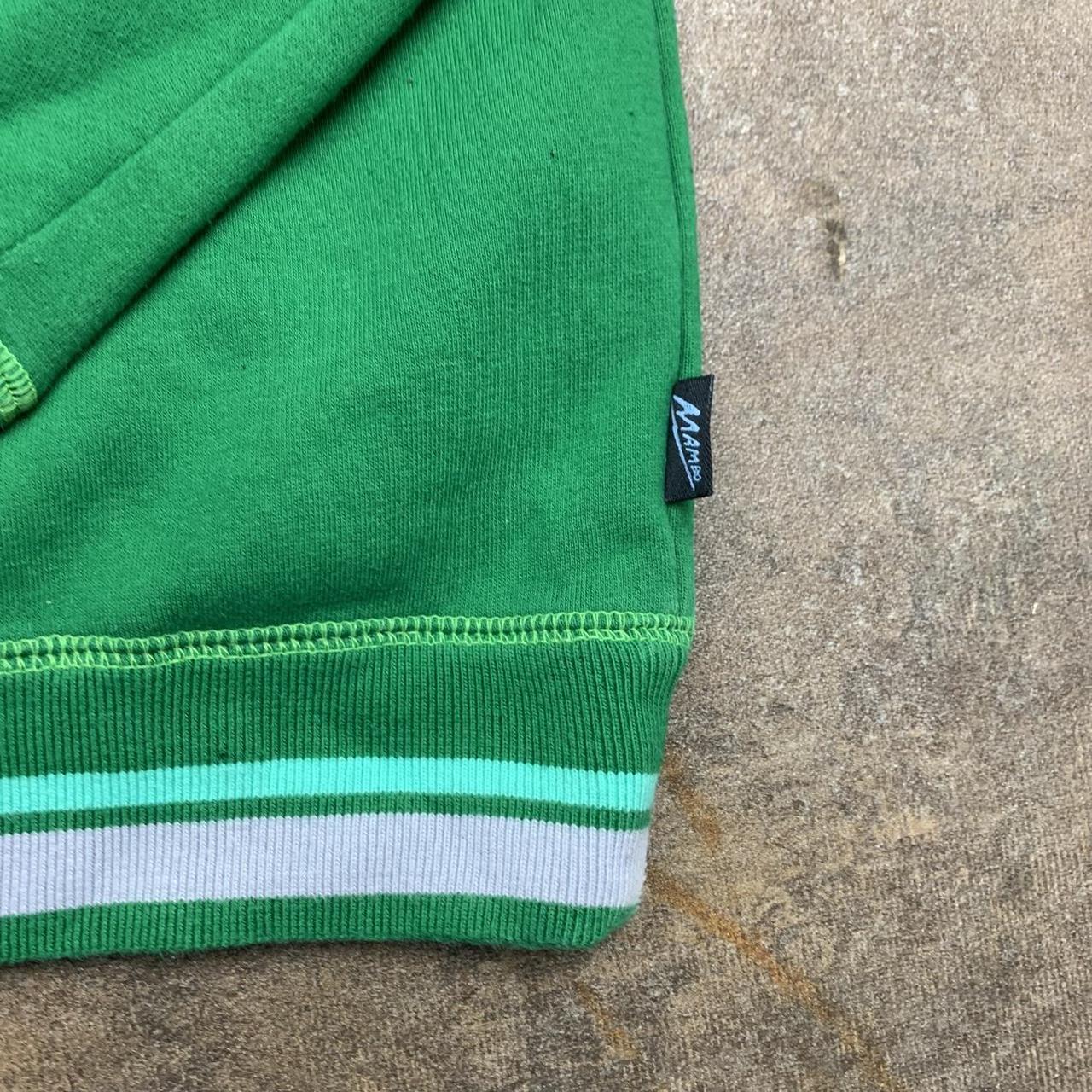 Mambo 00s green graphic zip jumper